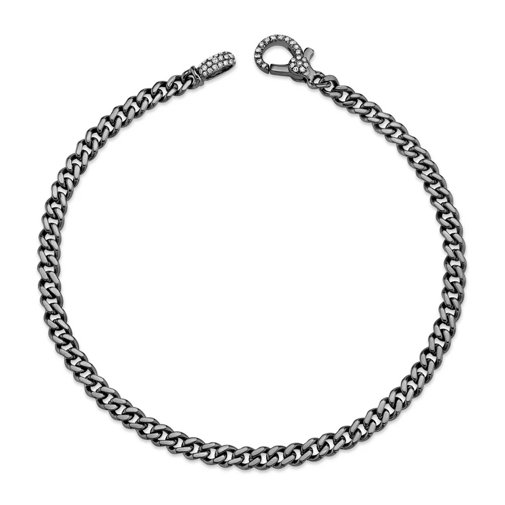 MEN'S SOLID GOLD BABY FLAT LINK BRACELET - Image 3