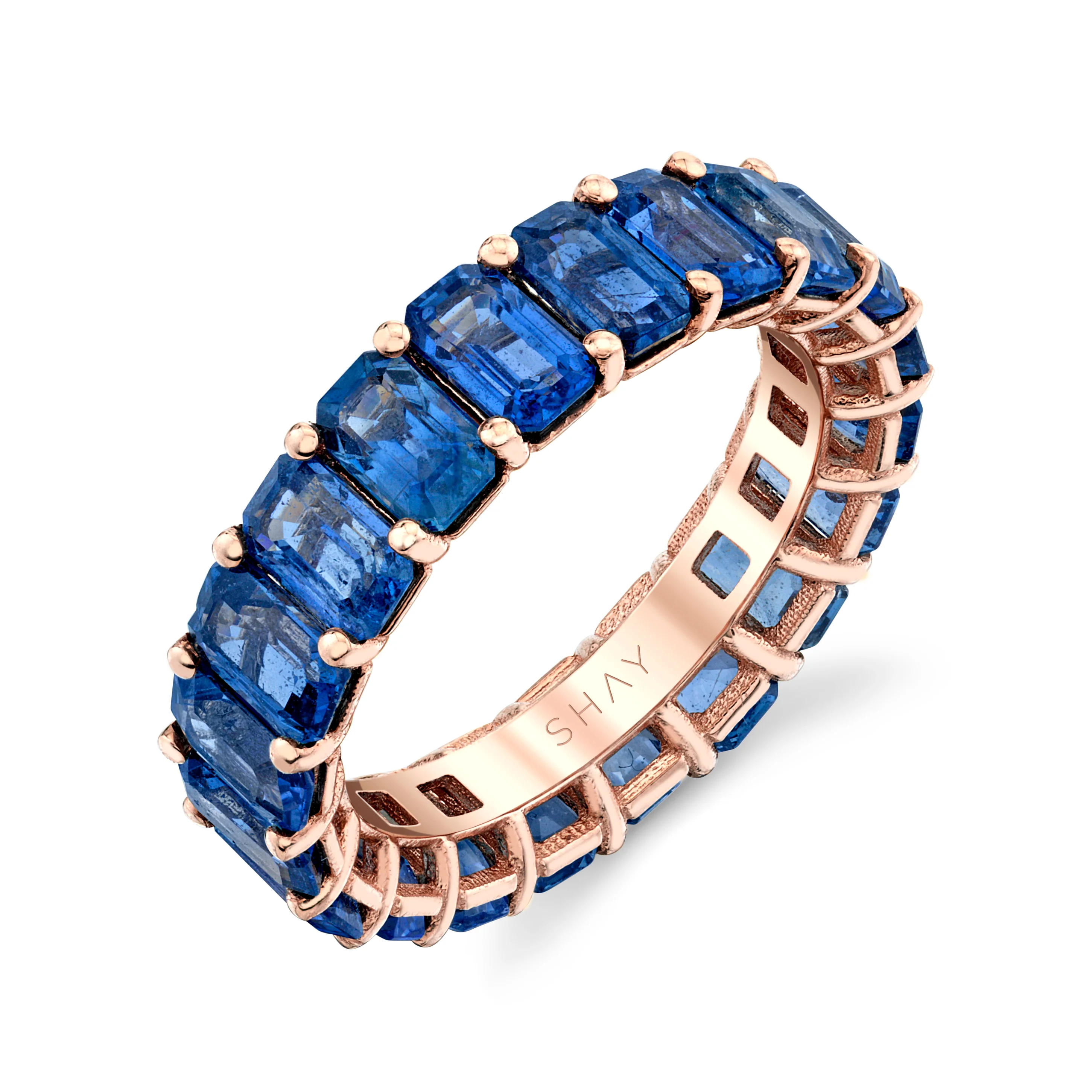 BLUE SAPPHIRE ETERNITY BAND - Image 3