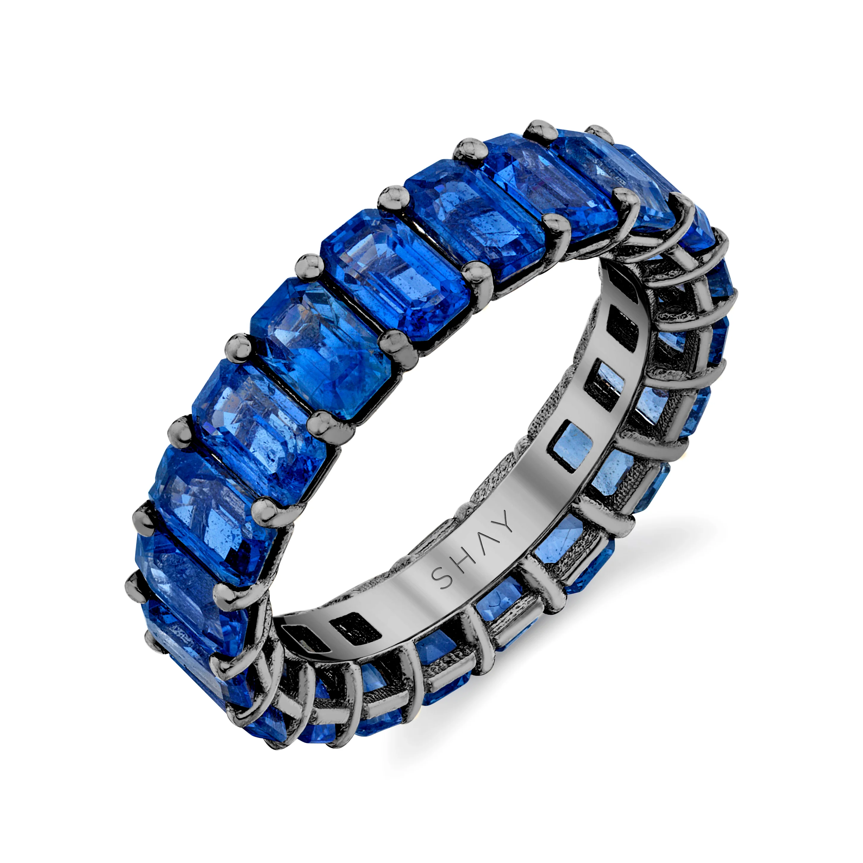 BLUE SAPPHIRE ETERNITY BAND - Image 5