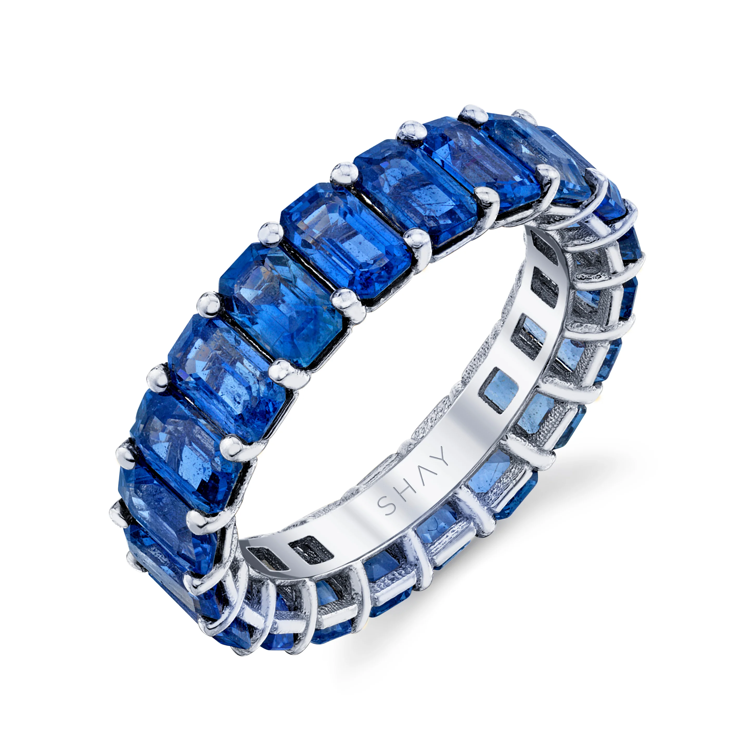 BLUE SAPPHIRE ETERNITY BAND - Image 6