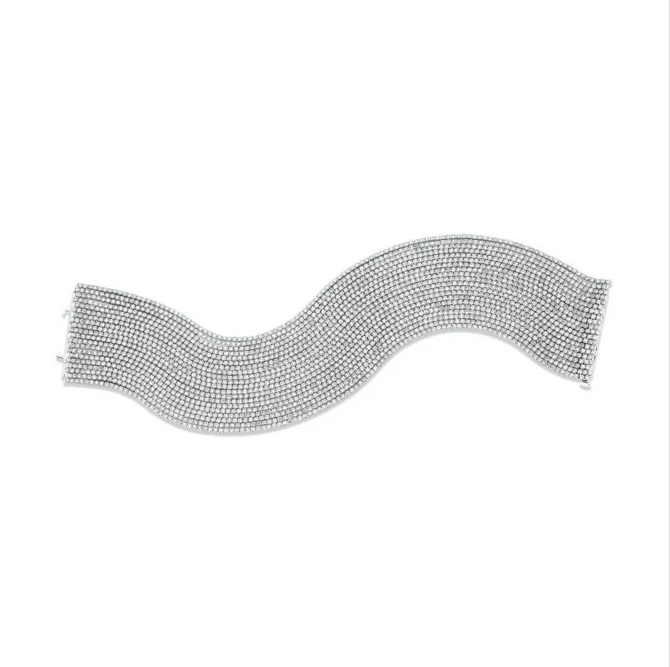 DIAMOND 20 THREAD STACK BRACELET - Image 4
