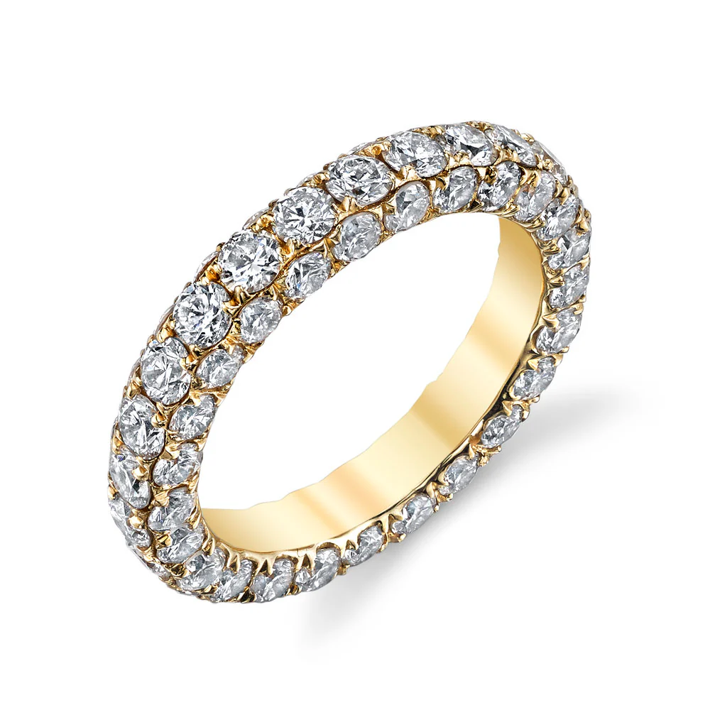 DIAMOND 3 SIDED ETERNITY BAND - Image 3
