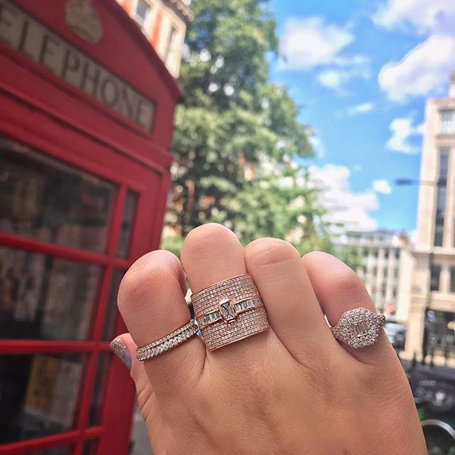 DIAMOND 3 SIDED ETERNITY BAND - Image 7