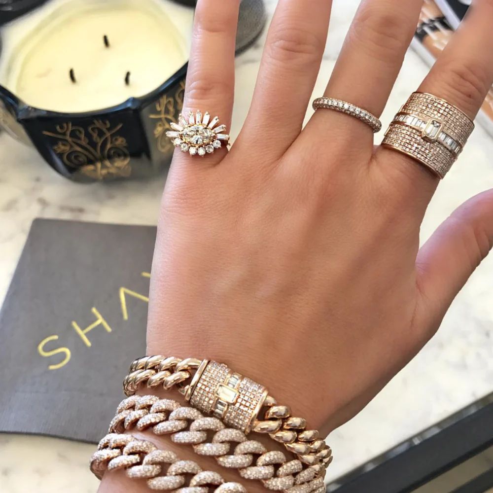 DIAMOND 3 SIDED ETERNITY BAND - Image 8