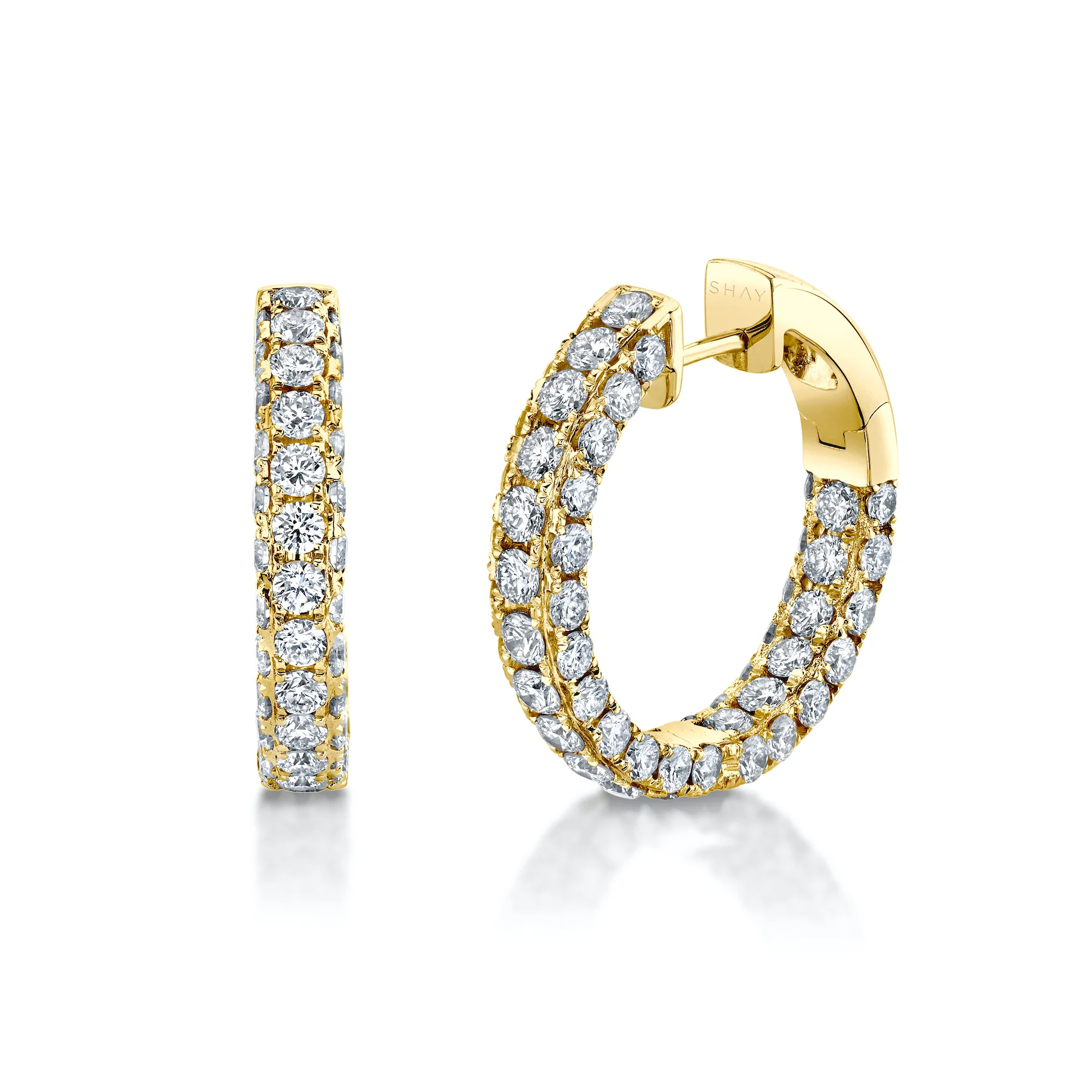 DIAMOND 3 SIDED HOOPS - Image 3