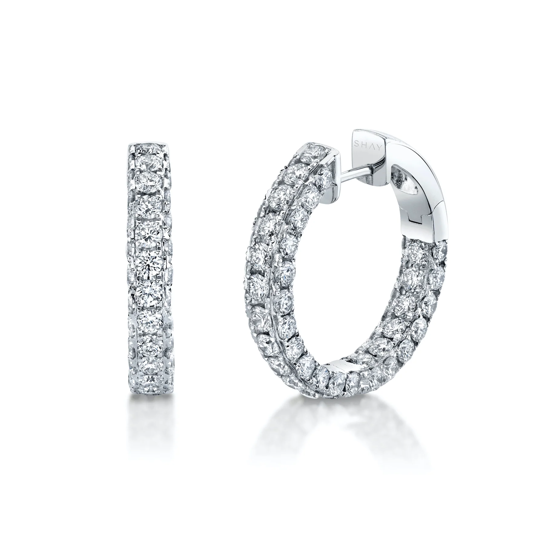 DIAMOND 3 SIDED HOOPS - Image 4