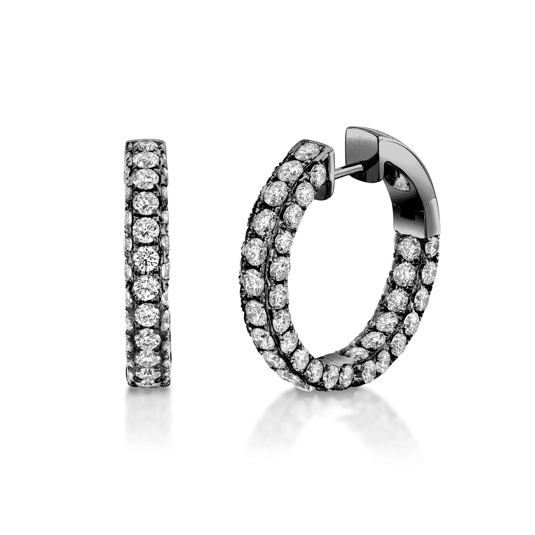 DIAMOND 3 SIDED HOOPS - Image 5