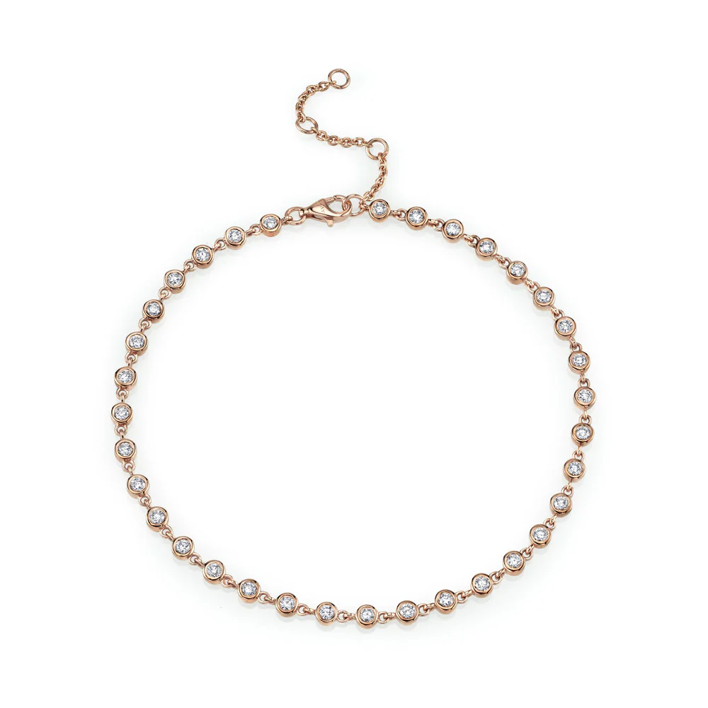 DIAMOND BEZEL DIAMOND STATION ANKLET - Image 3