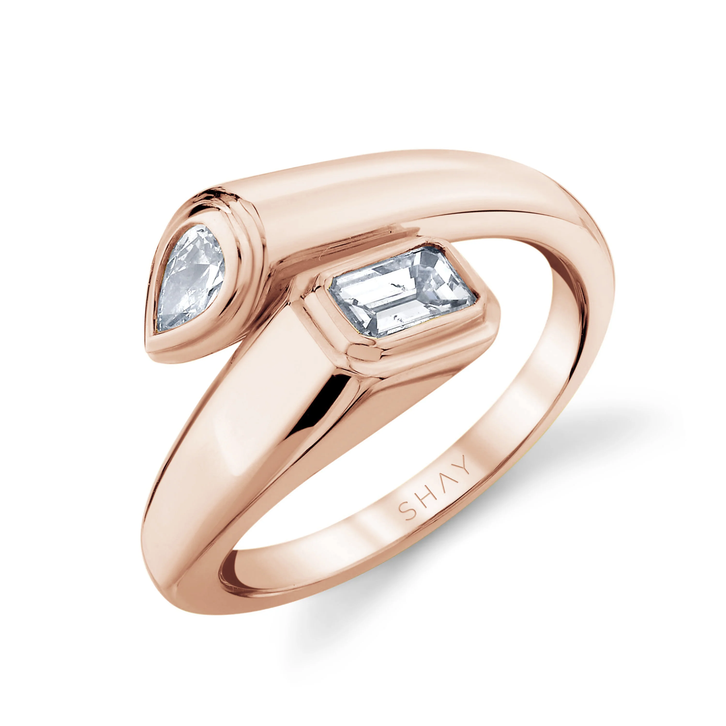 DIAMOND BYPASS PINKY RING - Image 3