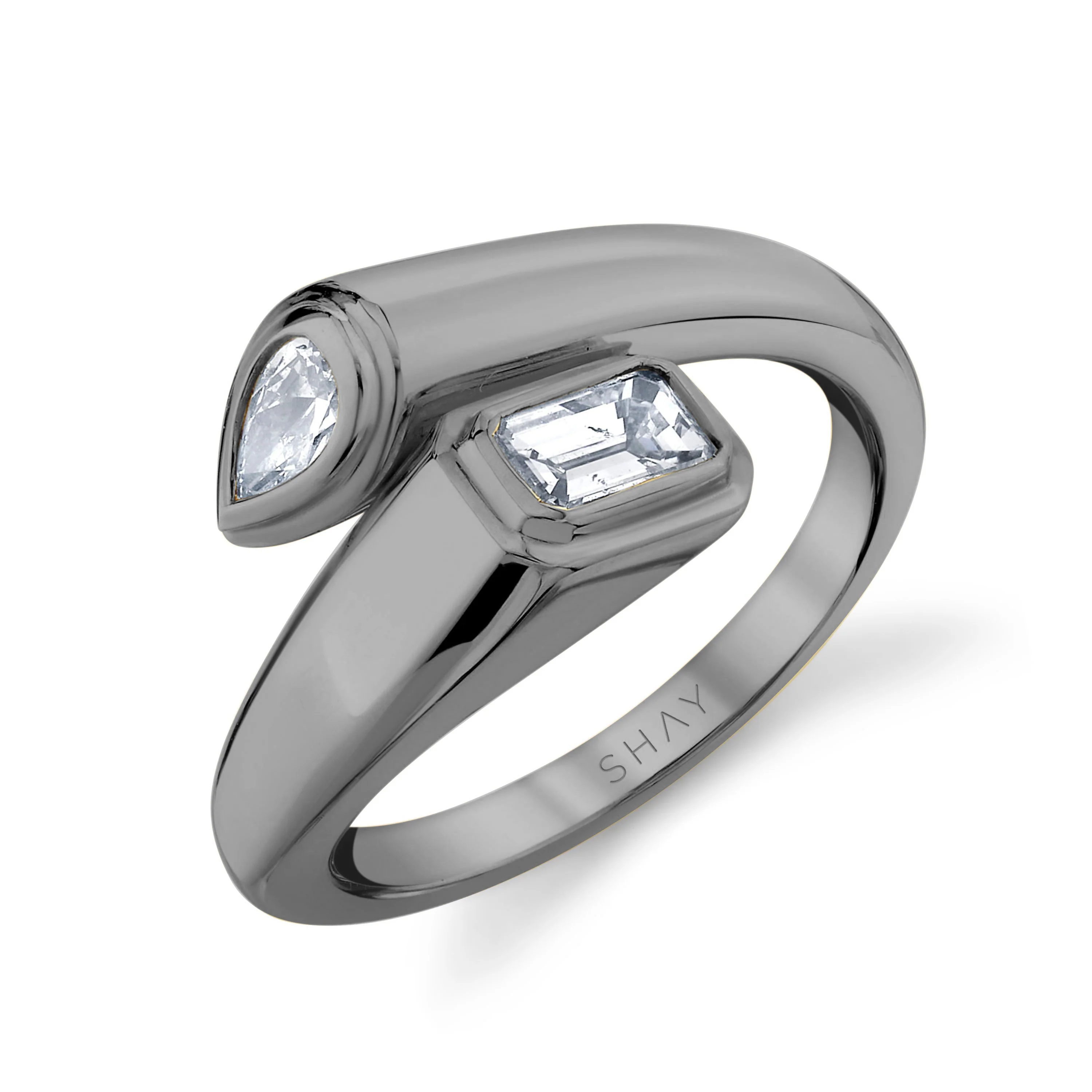 DIAMOND BYPASS PINKY RING - Image 5
