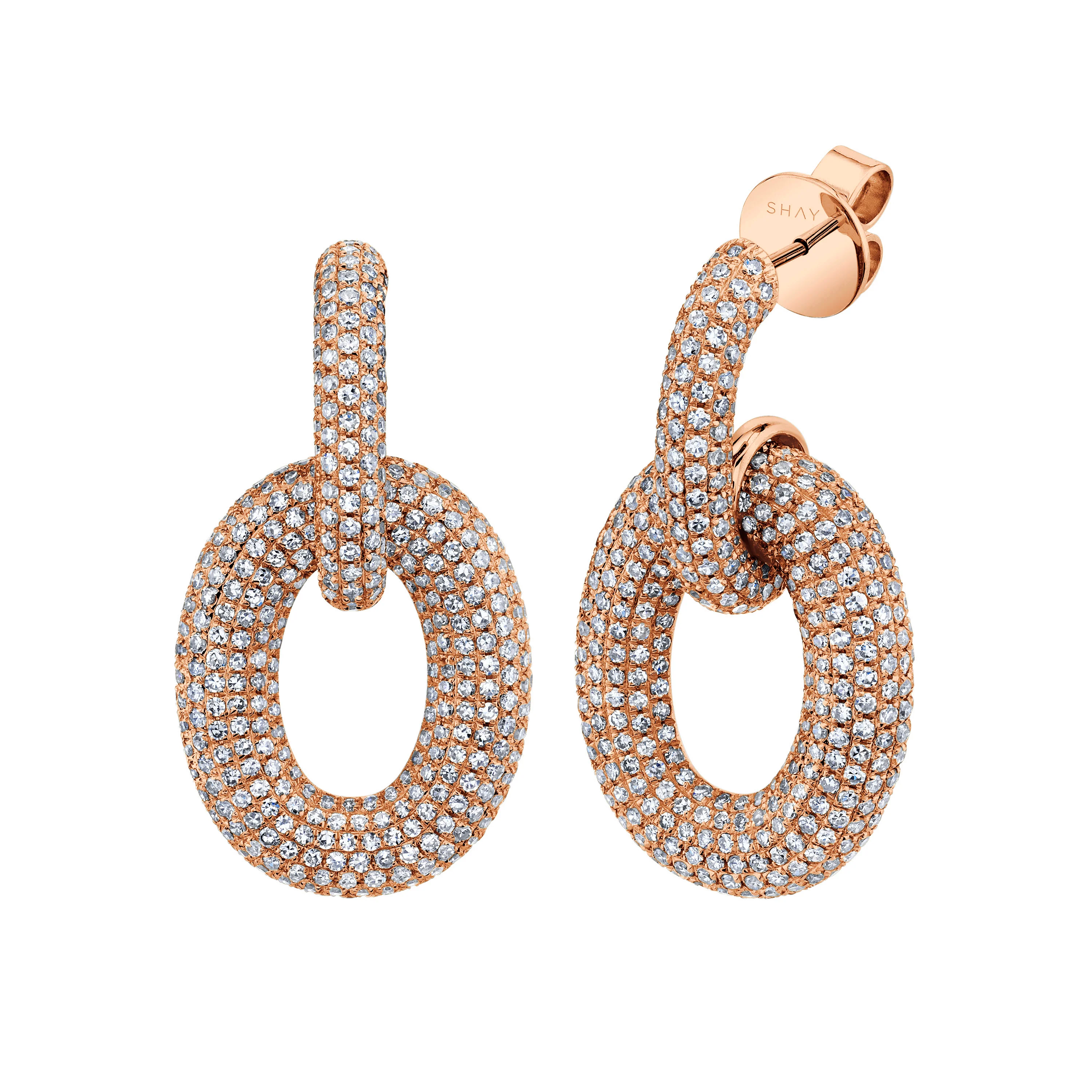DIAMOND DOOR KNOCKER EARRINGS - Image 4