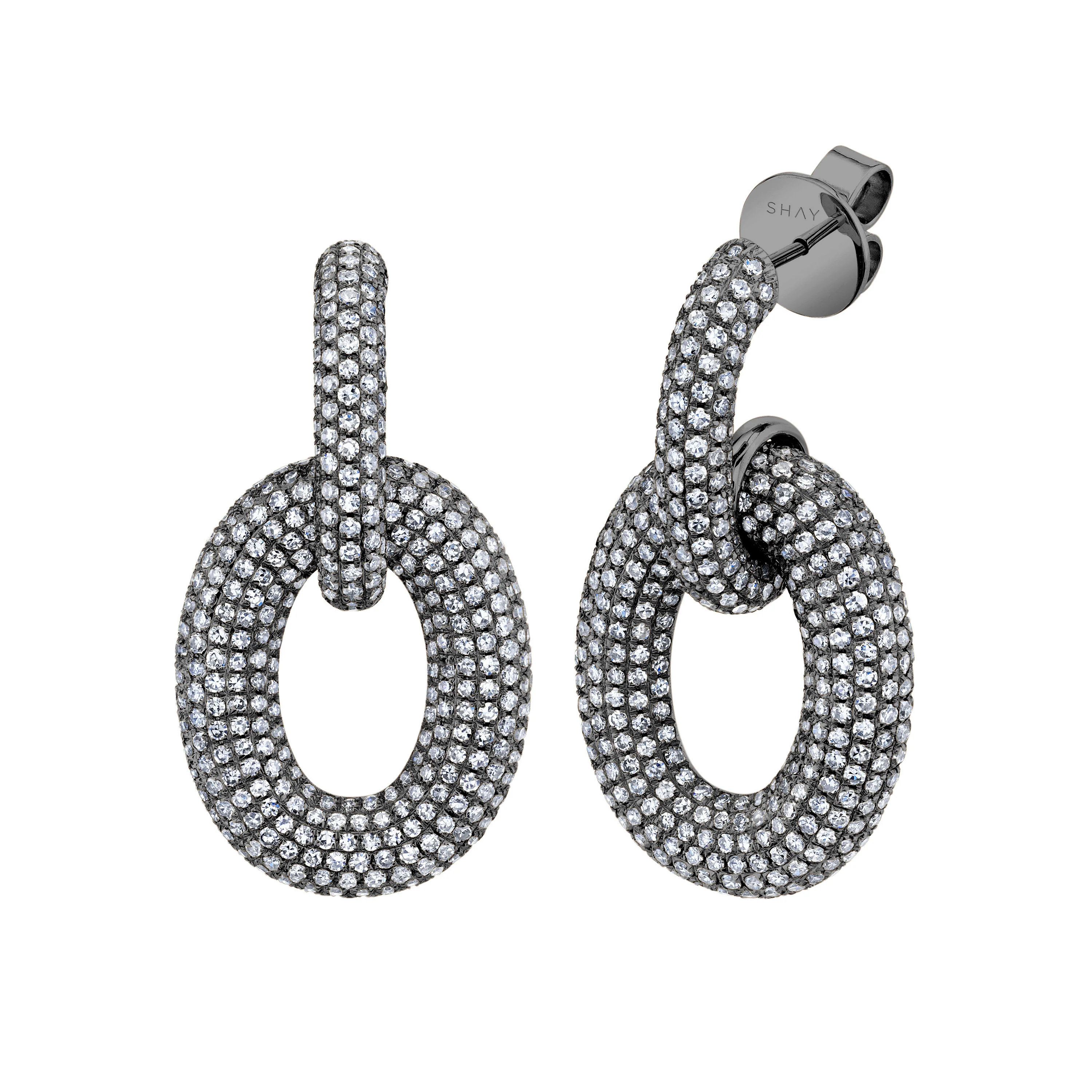 DIAMOND DOOR KNOCKER EARRINGS - Image 5