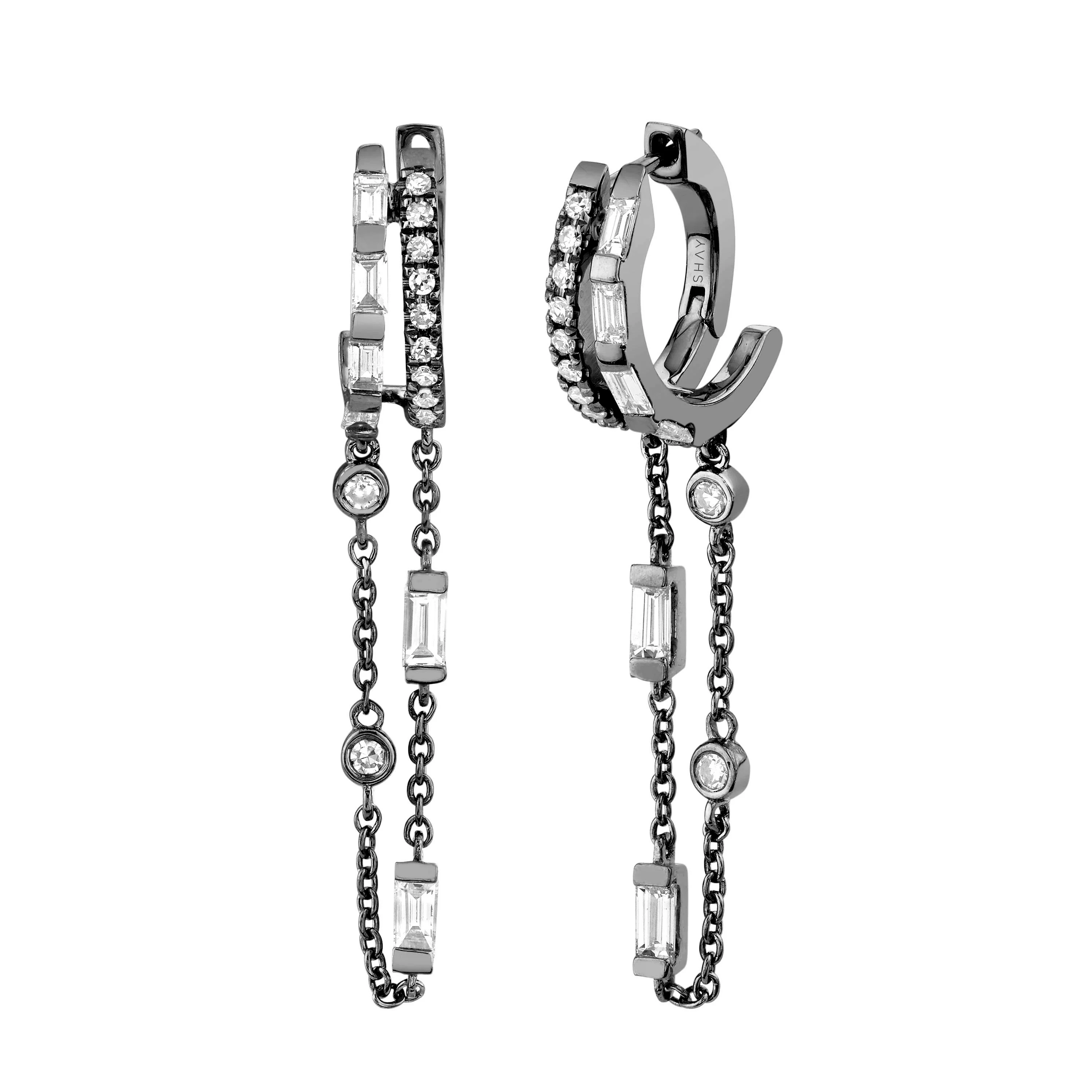 DIAMOND DOUBLE FRINGE HUGGIES - Image 3