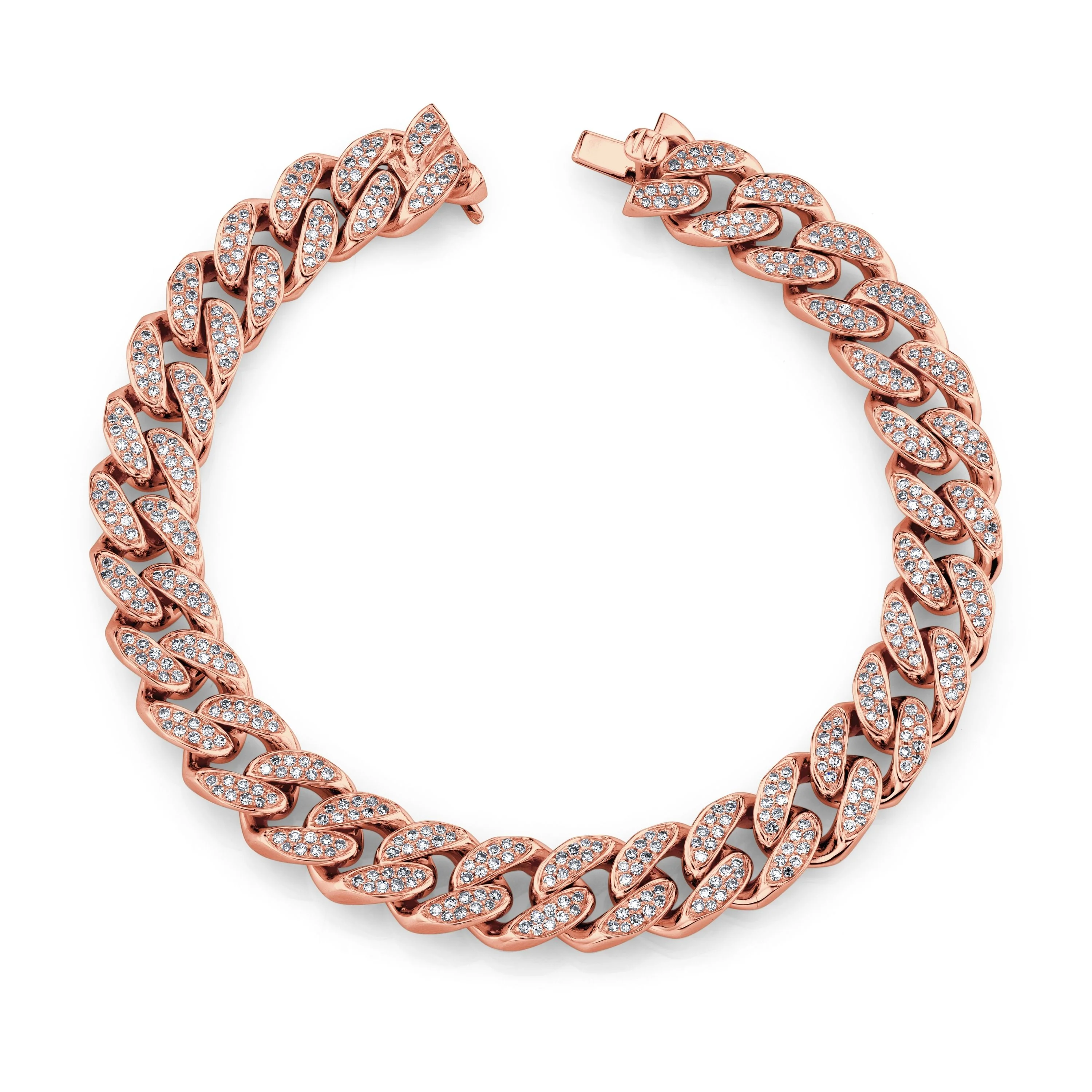 MEN'S DIAMOND FLAT ESSENTIAL LINK BRACELET - Image 5