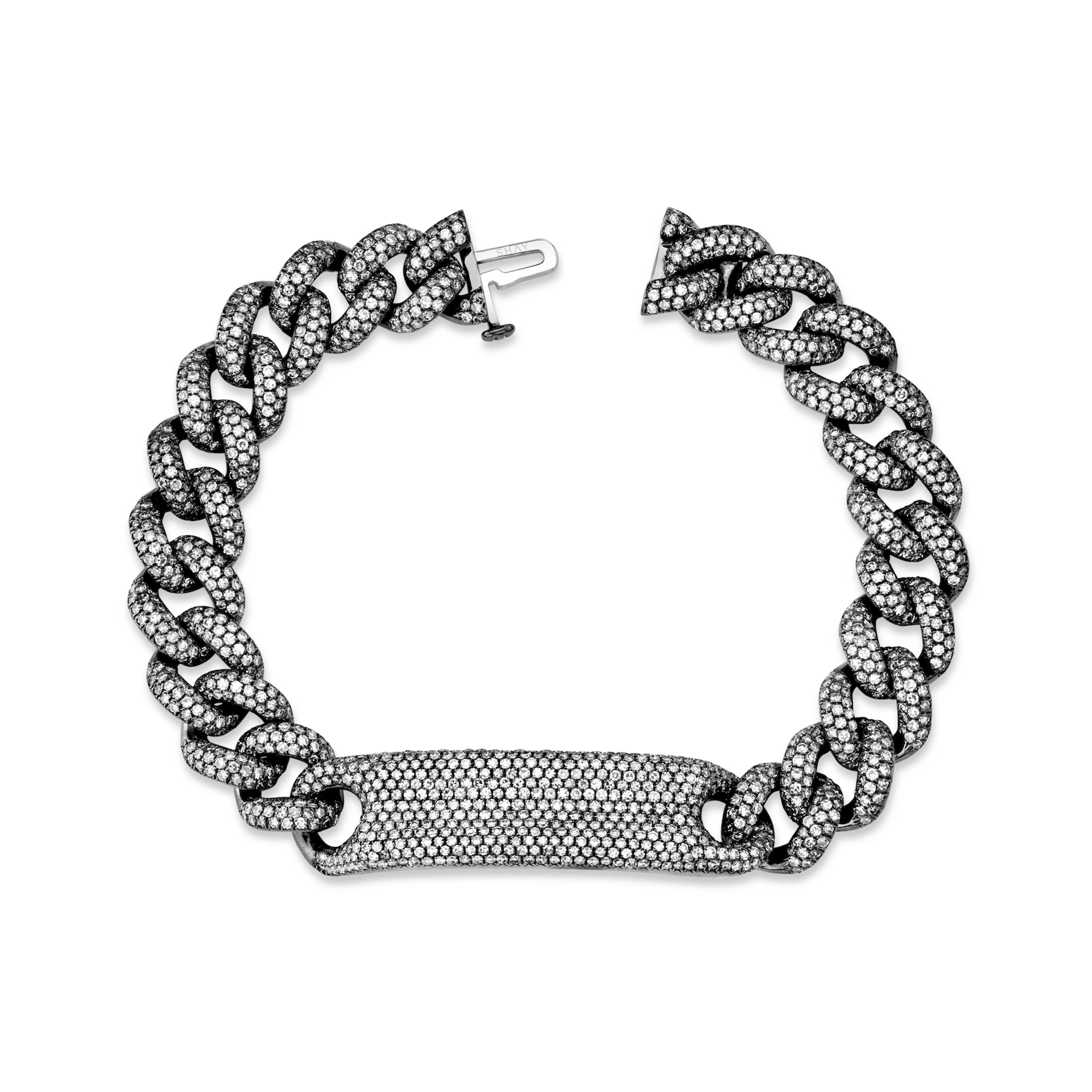 DIAMOND FULL PAVE ID ESSENTIAL LINK BRACELET - Image 5