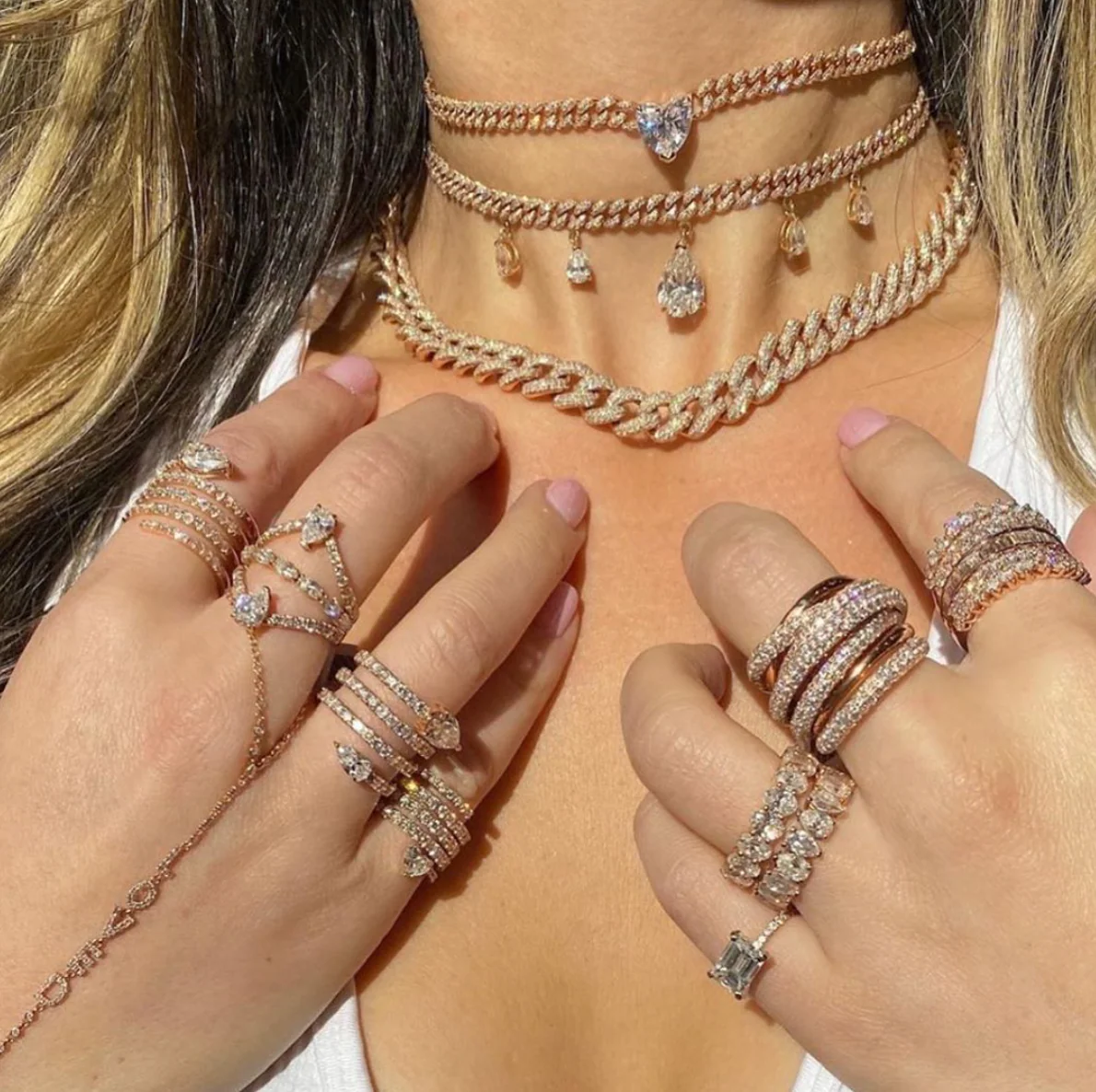 DIAMOND HEART CENTER LINK CHOKER - Image 4