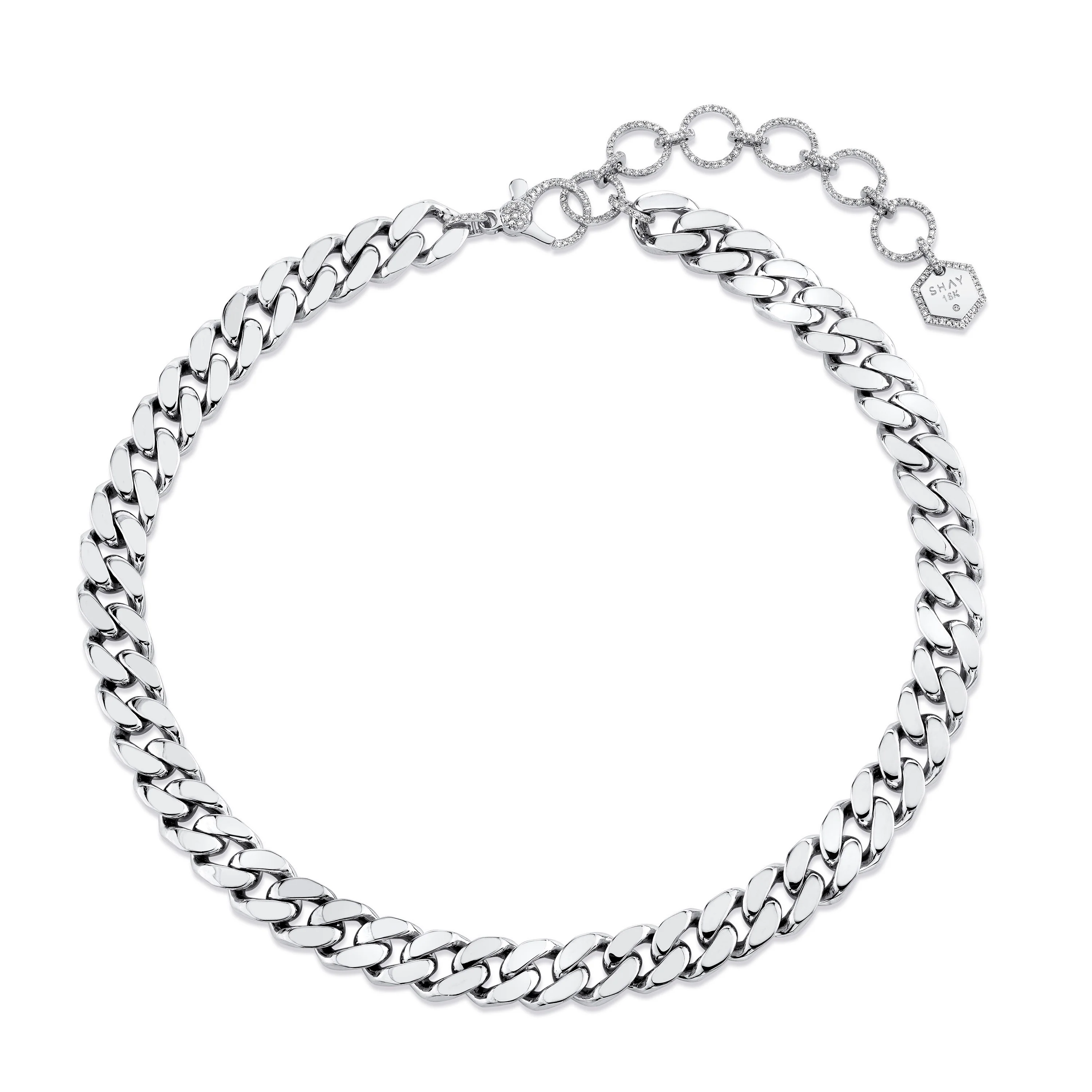 SOLID GOLD FLAT ESSENTIAL LINK NECKLACE - Image 3