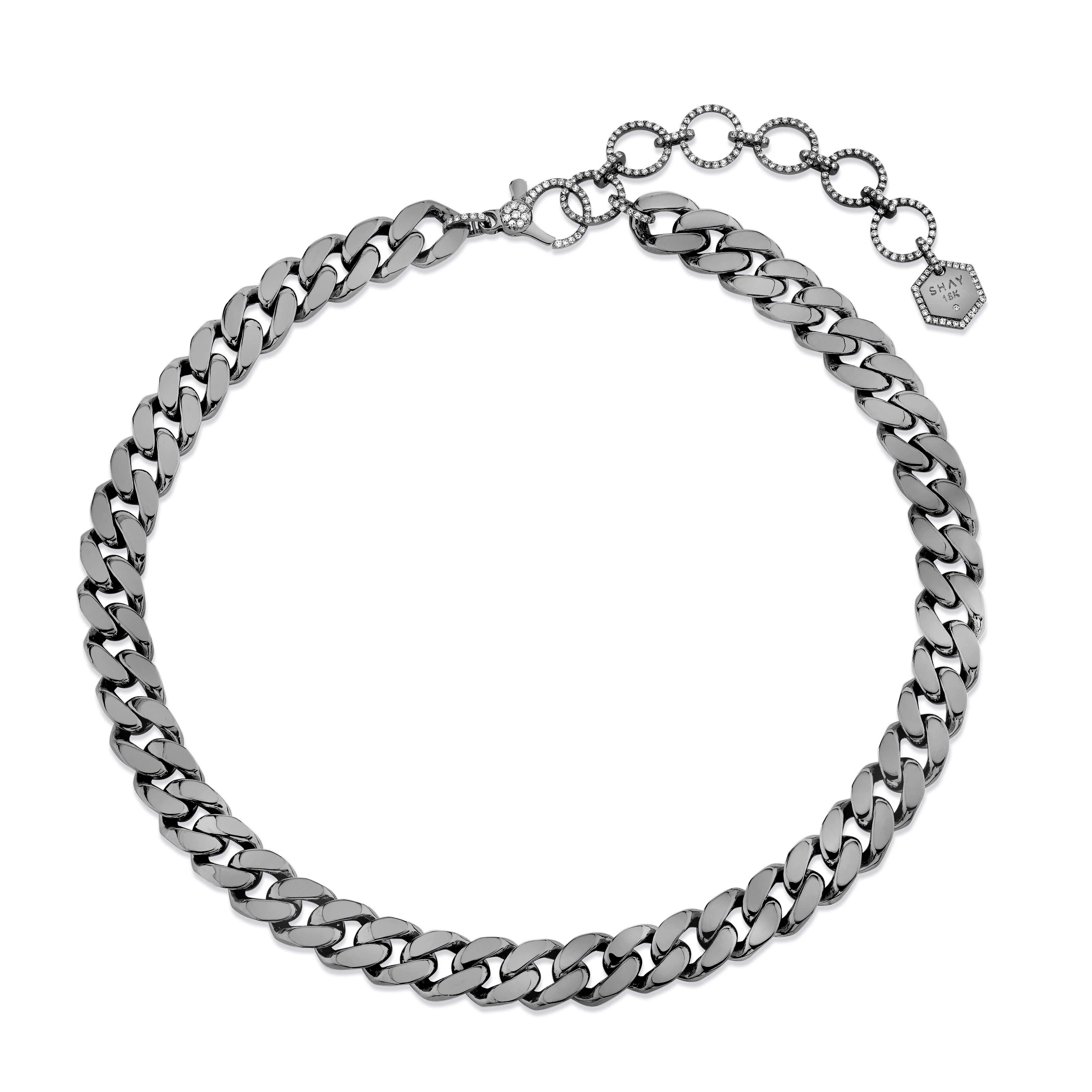 SOLID GOLD FLAT ESSENTIAL LINK NECKLACE - Image 4