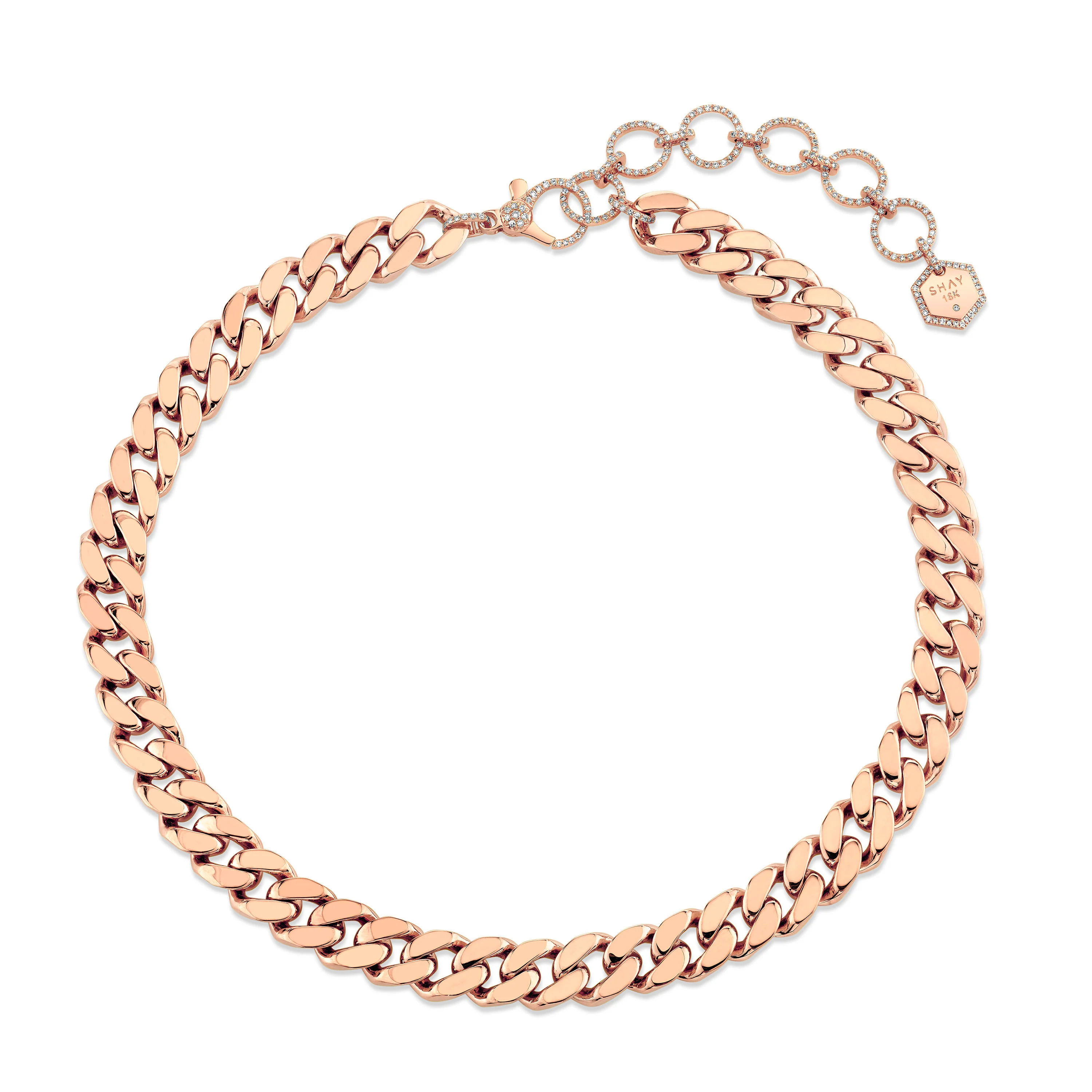 SOLID GOLD FLAT ESSENTIAL LINK NECKLACE - Image 5