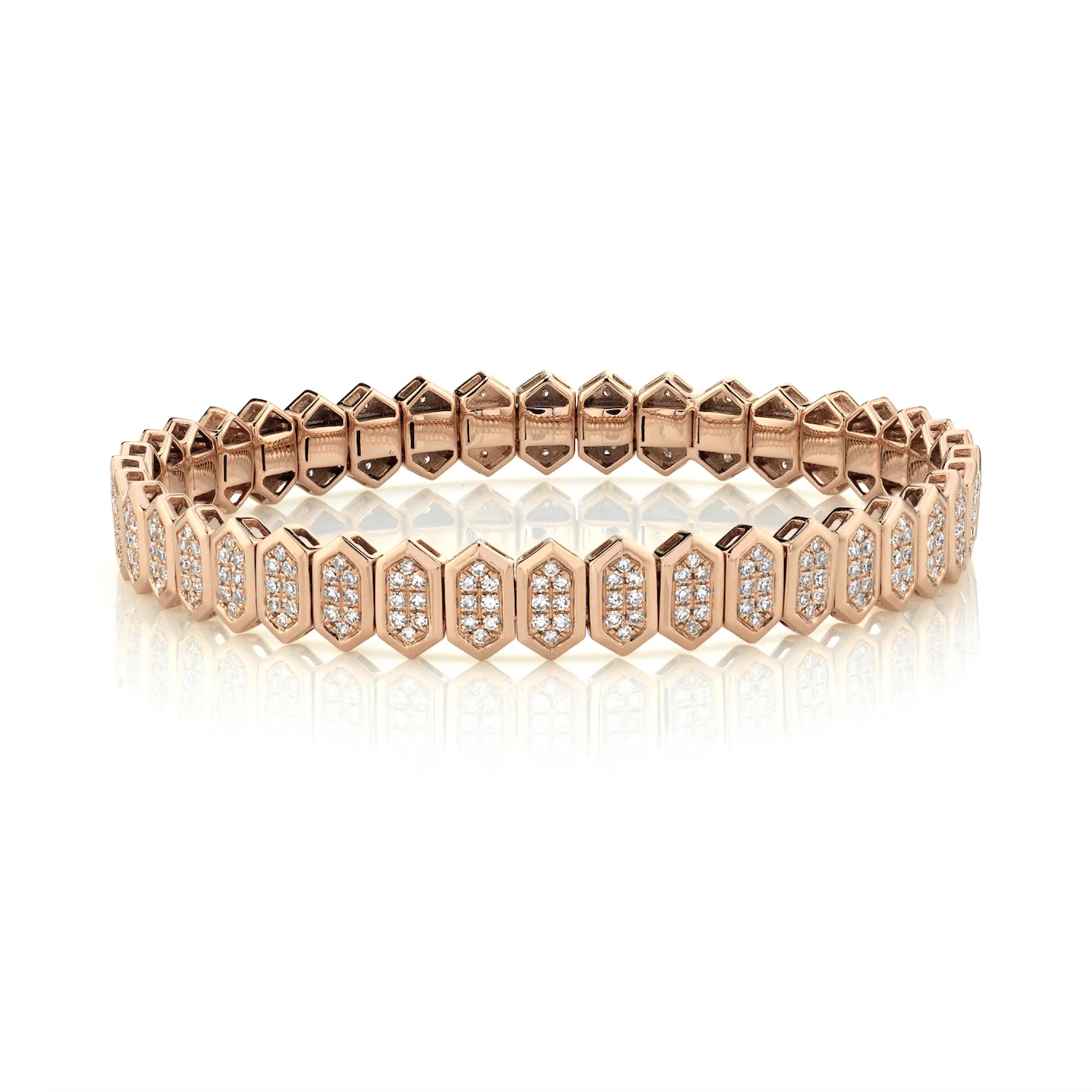 DIAMOND HEXAGON STRETCH BRACELET - Image 4