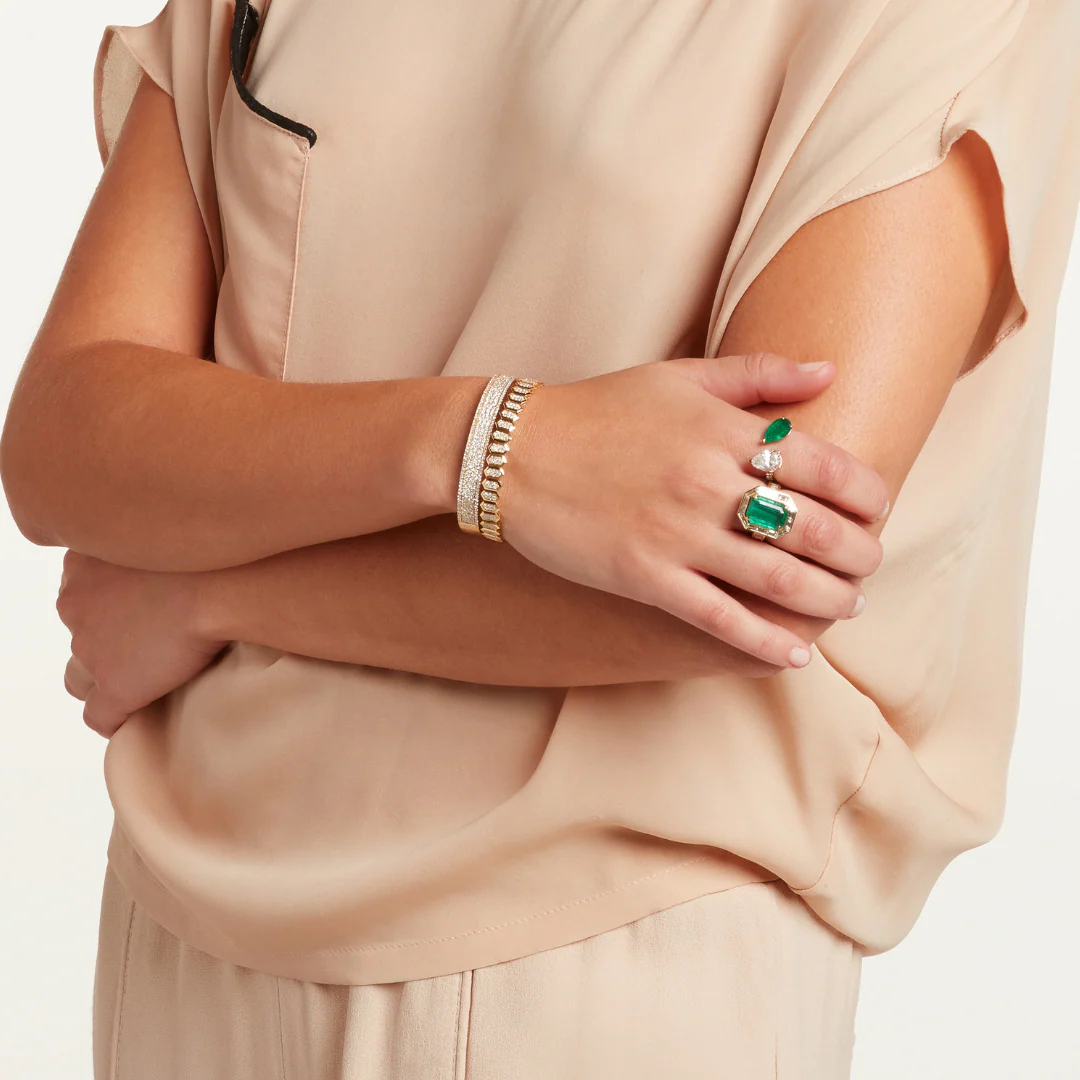 DIAMOND HEXAGON STRETCH BRACELET - Image 6