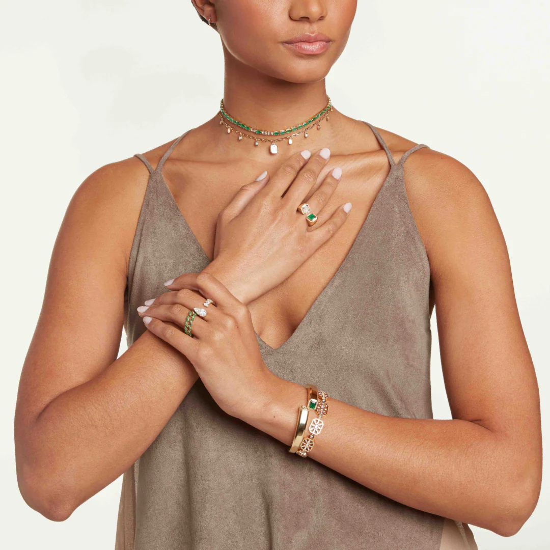 DIAMOND ILLUSION BAGUETTE DROP CHOKER - Image 7