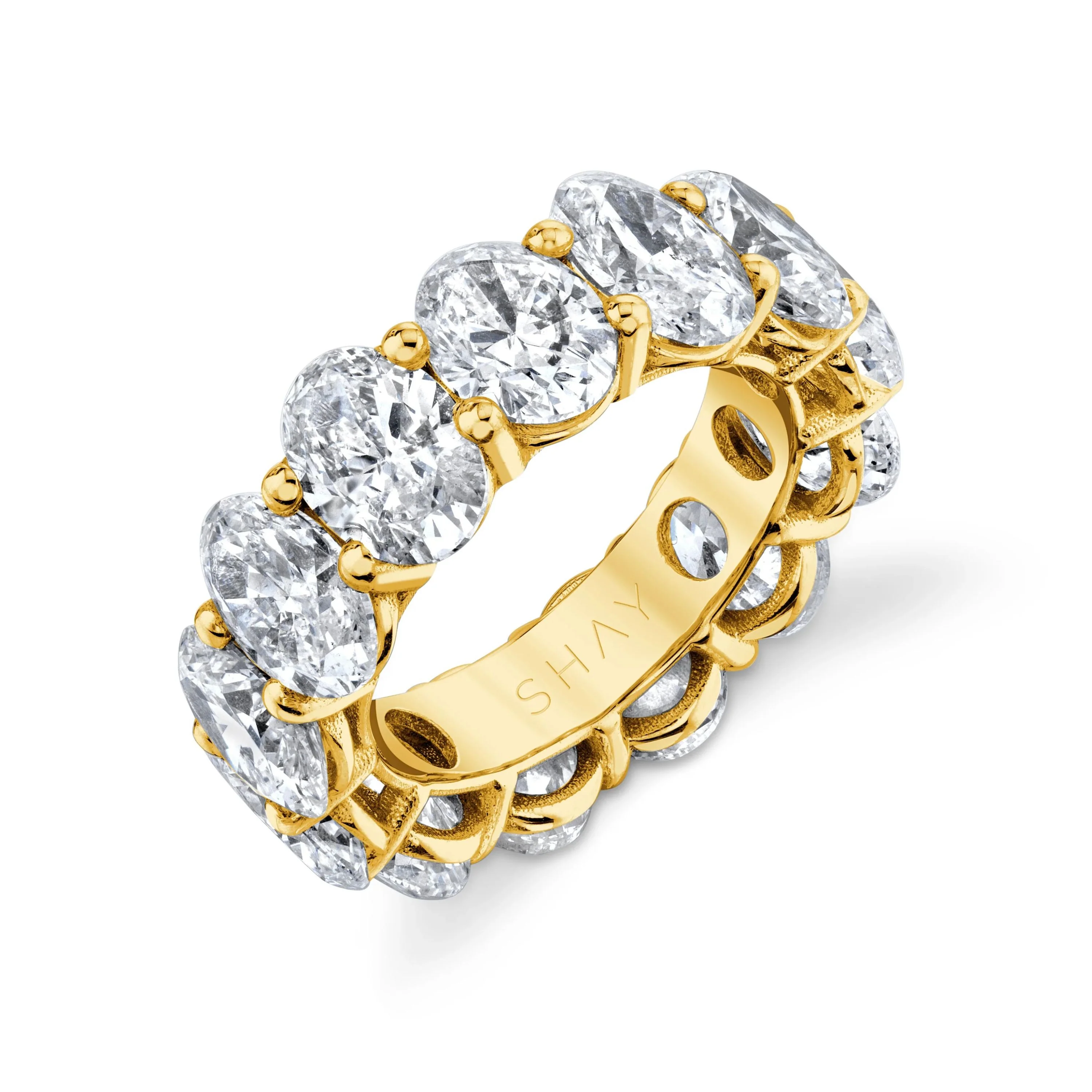 JUMBO DIAMOND OVAL ETERNITY BAND - Image 3