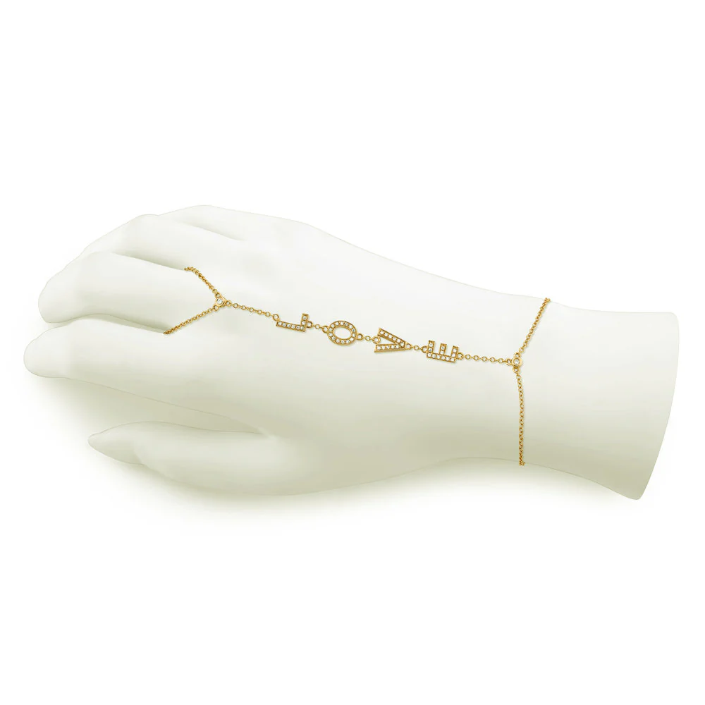 DIAMOND LOVE HAND CHAIN - Image 3