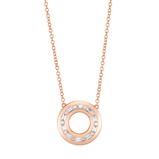 DIAMOND ORBIT PENDANT NECKLACE - Image 4