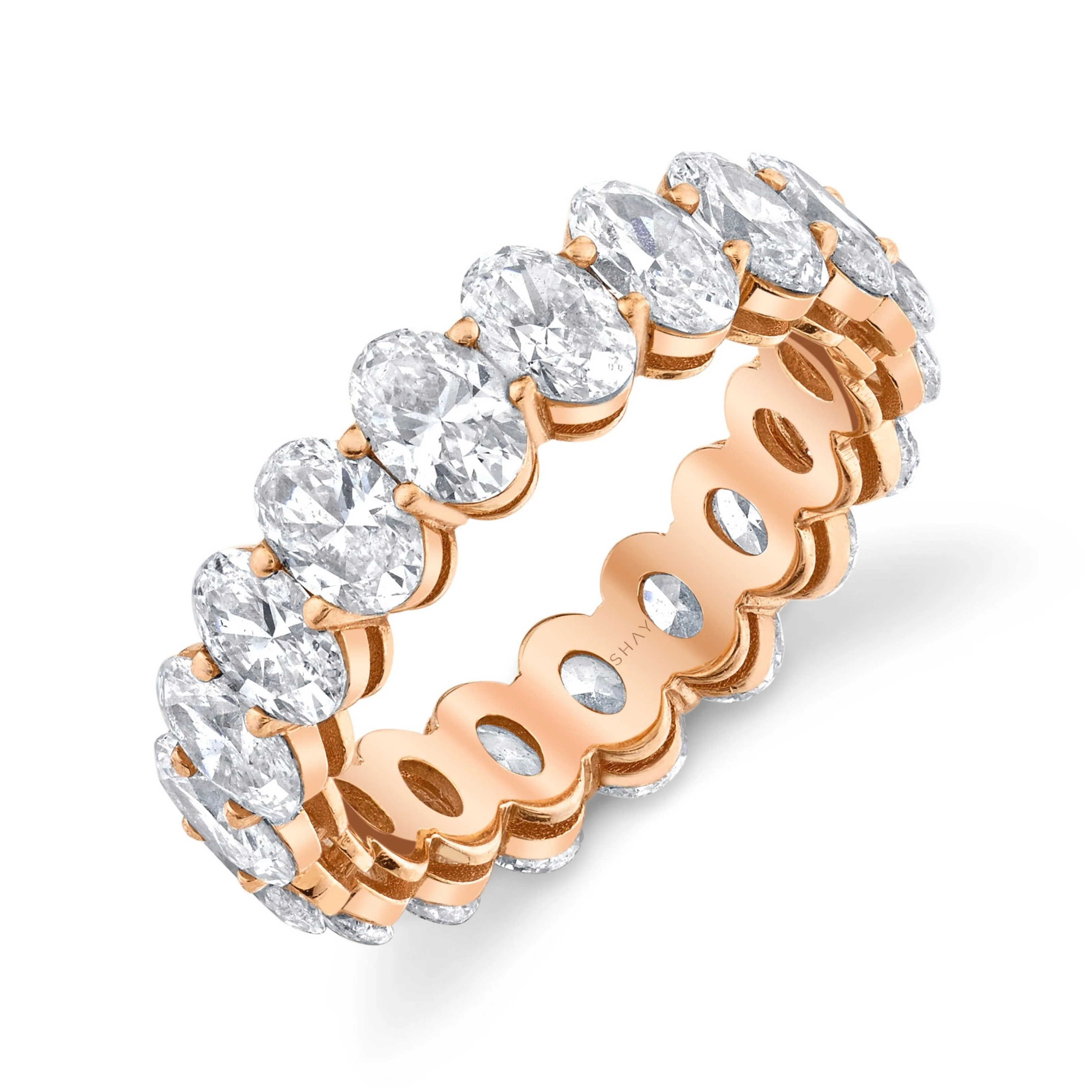 DIAMOND OVAL ETERNITY BAND PETITE - Image 3