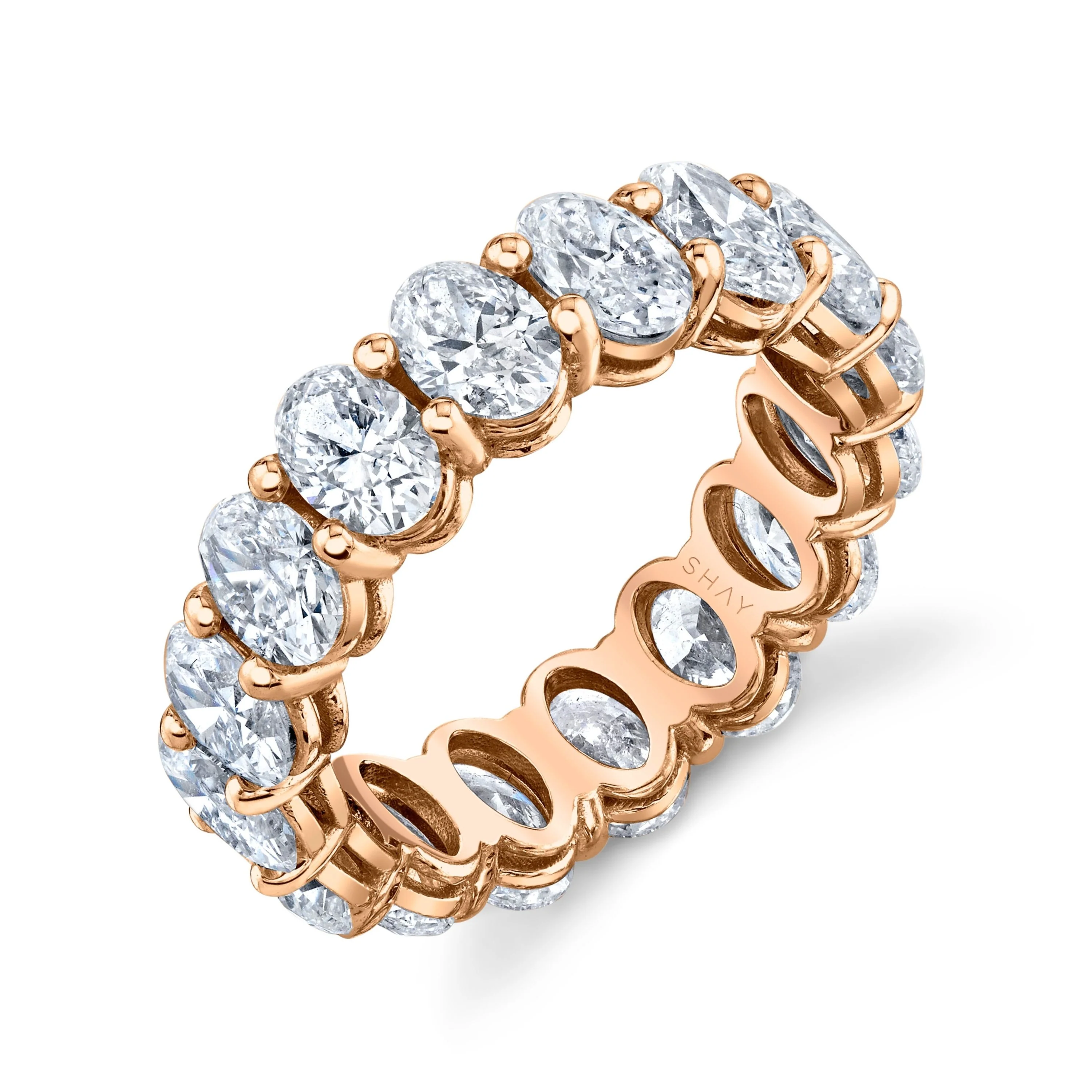 DIAMOND OVAL ETERNITY RING - Image 4