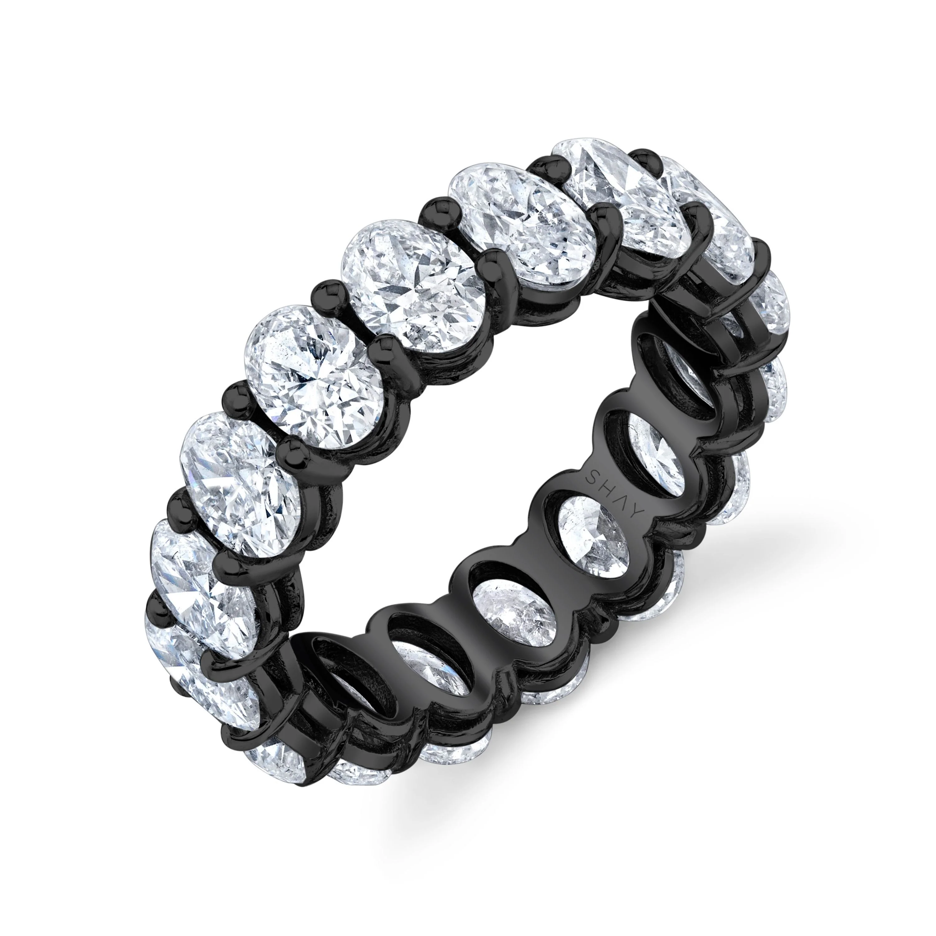 DIAMOND OVAL ETERNITY RING - Image 5