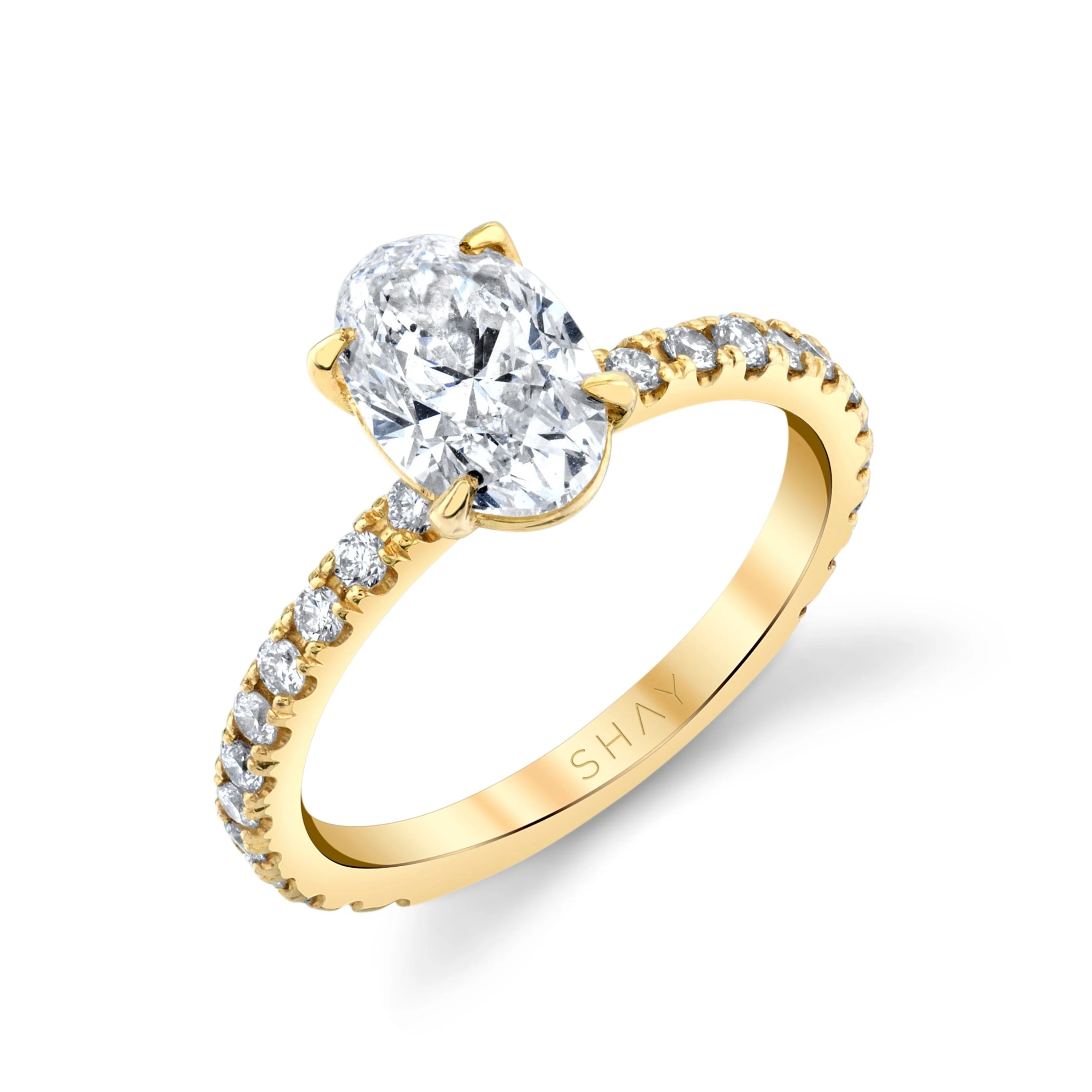 DIAMOND OVAL PINKY RING - Image 4