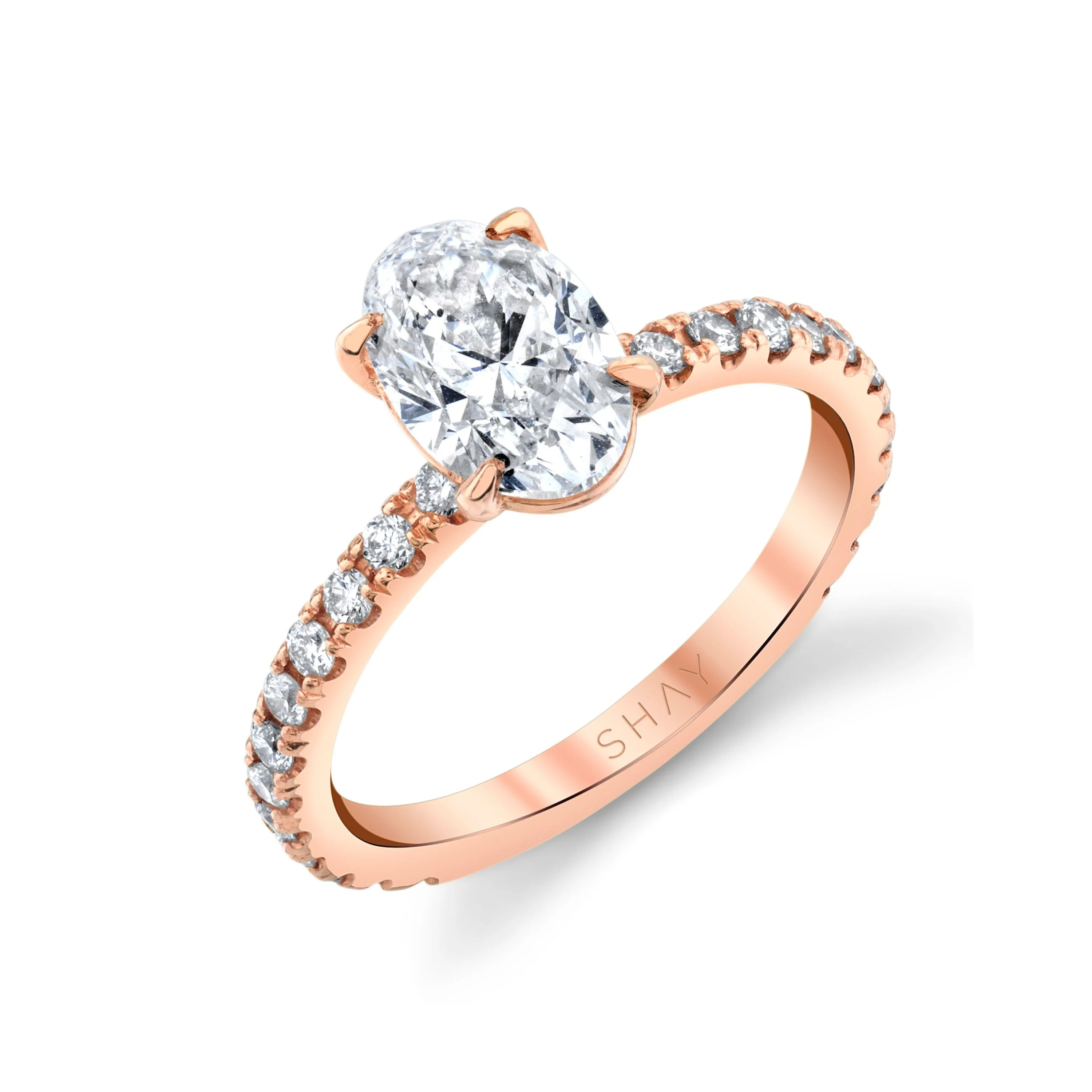 DIAMOND OVAL PINKY RING - Image 5