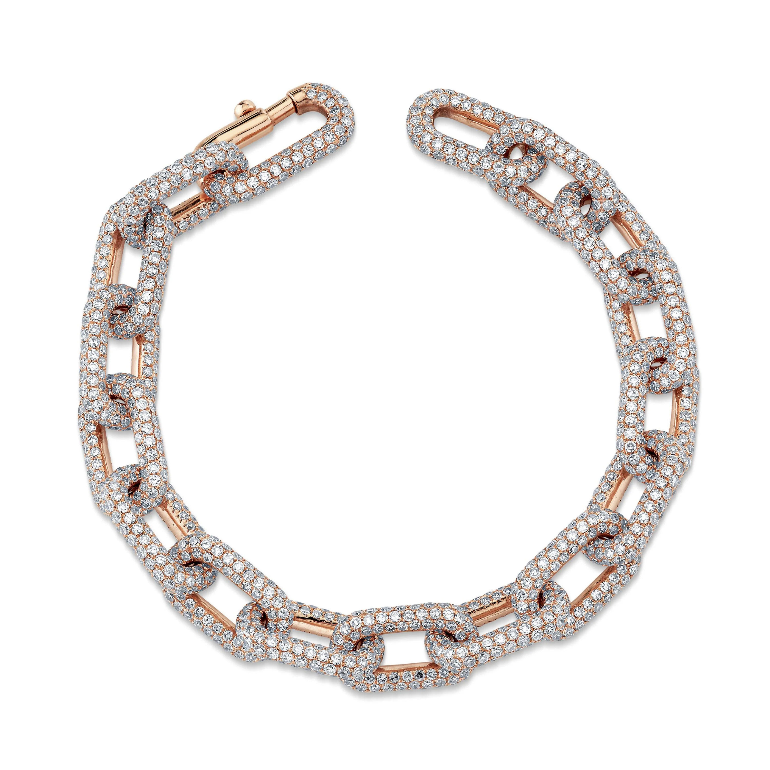 DIAMOND PAVE CABLE LINK BRACELET - Image 3
