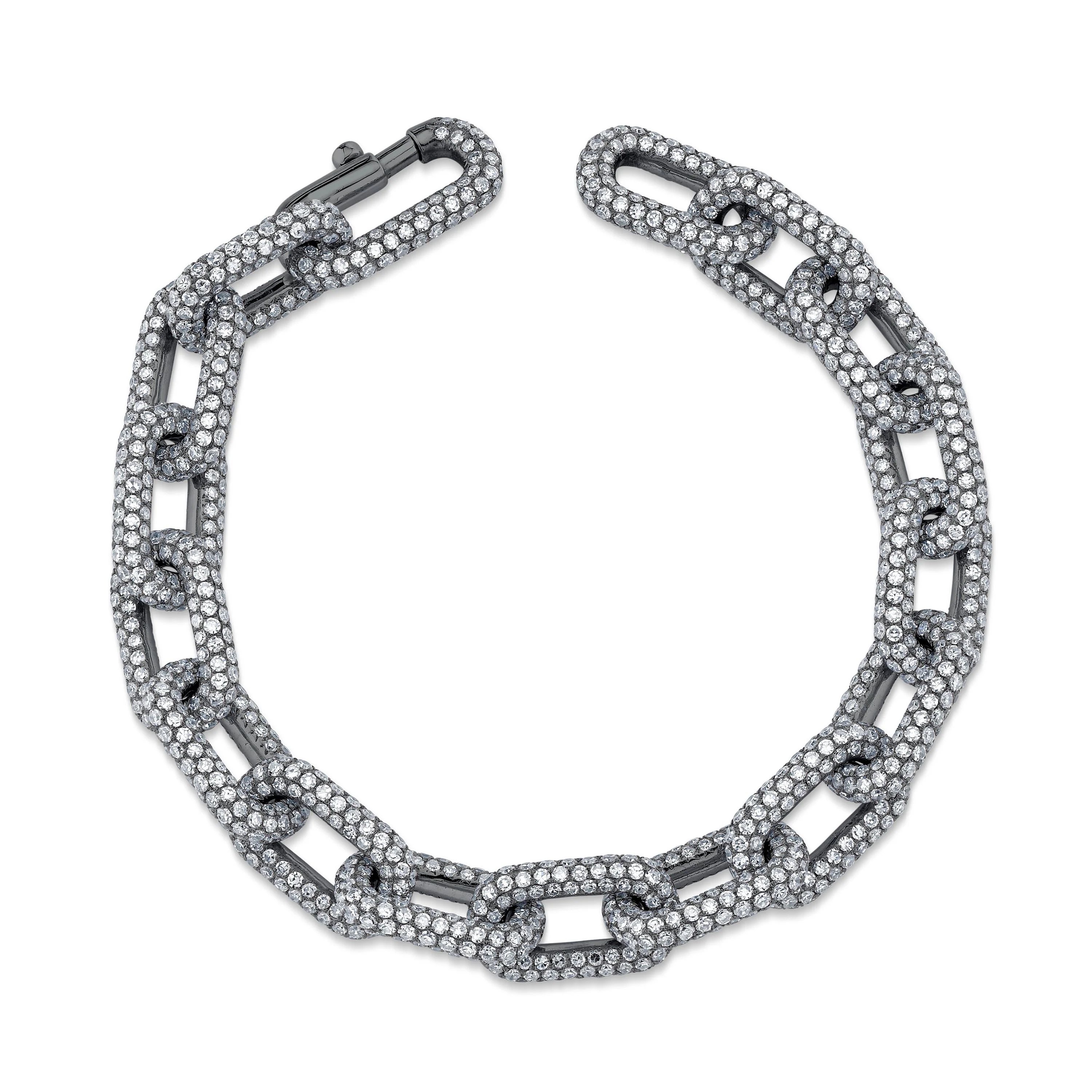 DIAMOND PAVE CABLE LINK BRACELET - Image 4