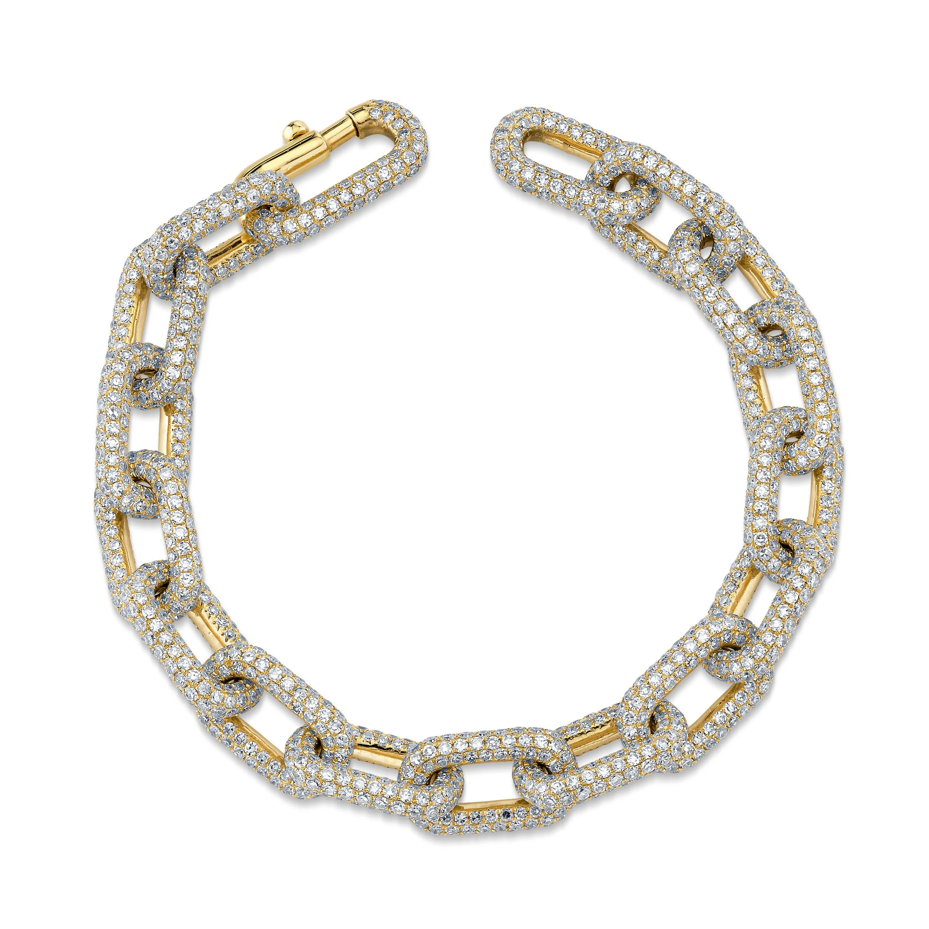 DIAMOND PAVE CABLE LINK BRACELET - Image 5