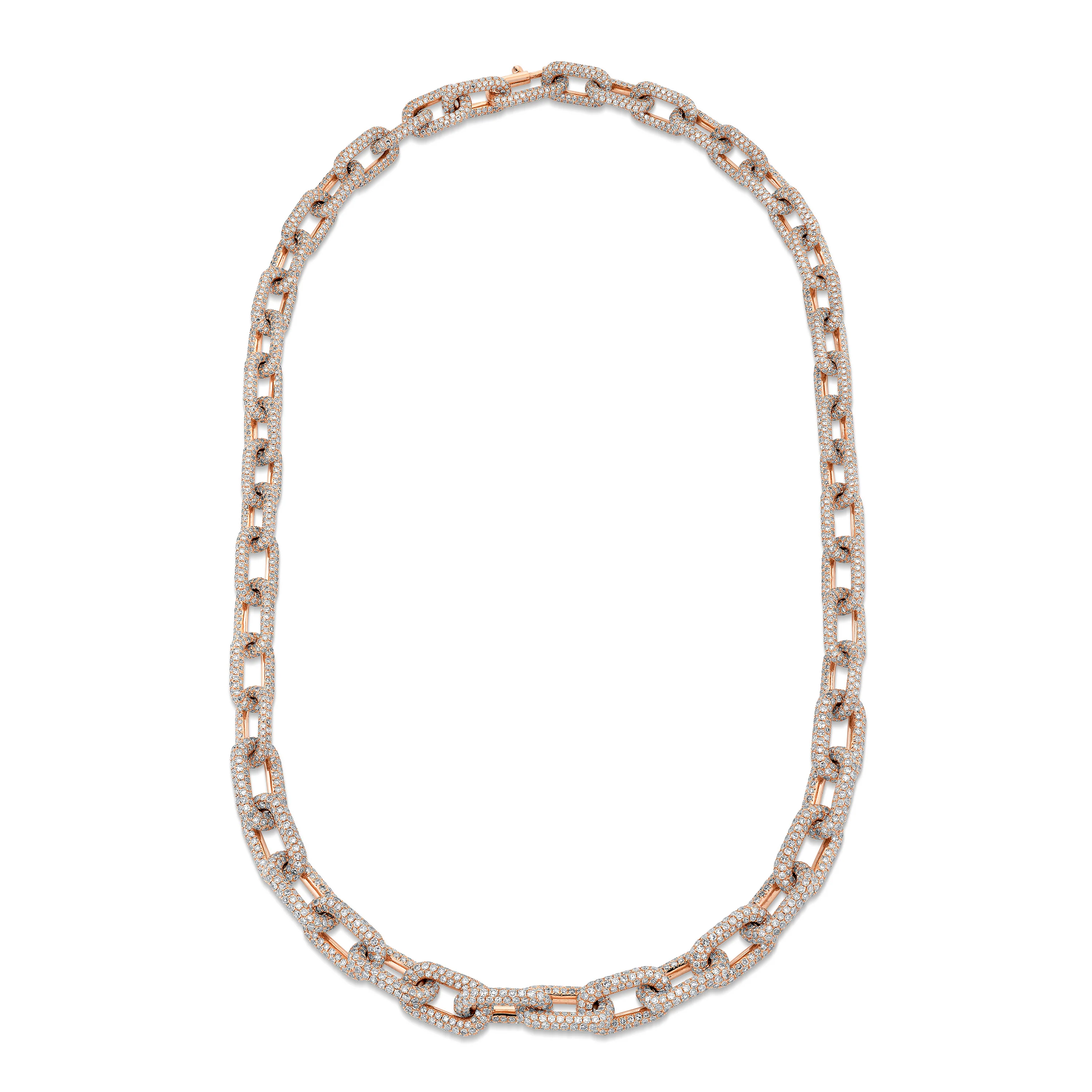 DIAMOND PAVE CABLE LINK NECKLACE - Image 3