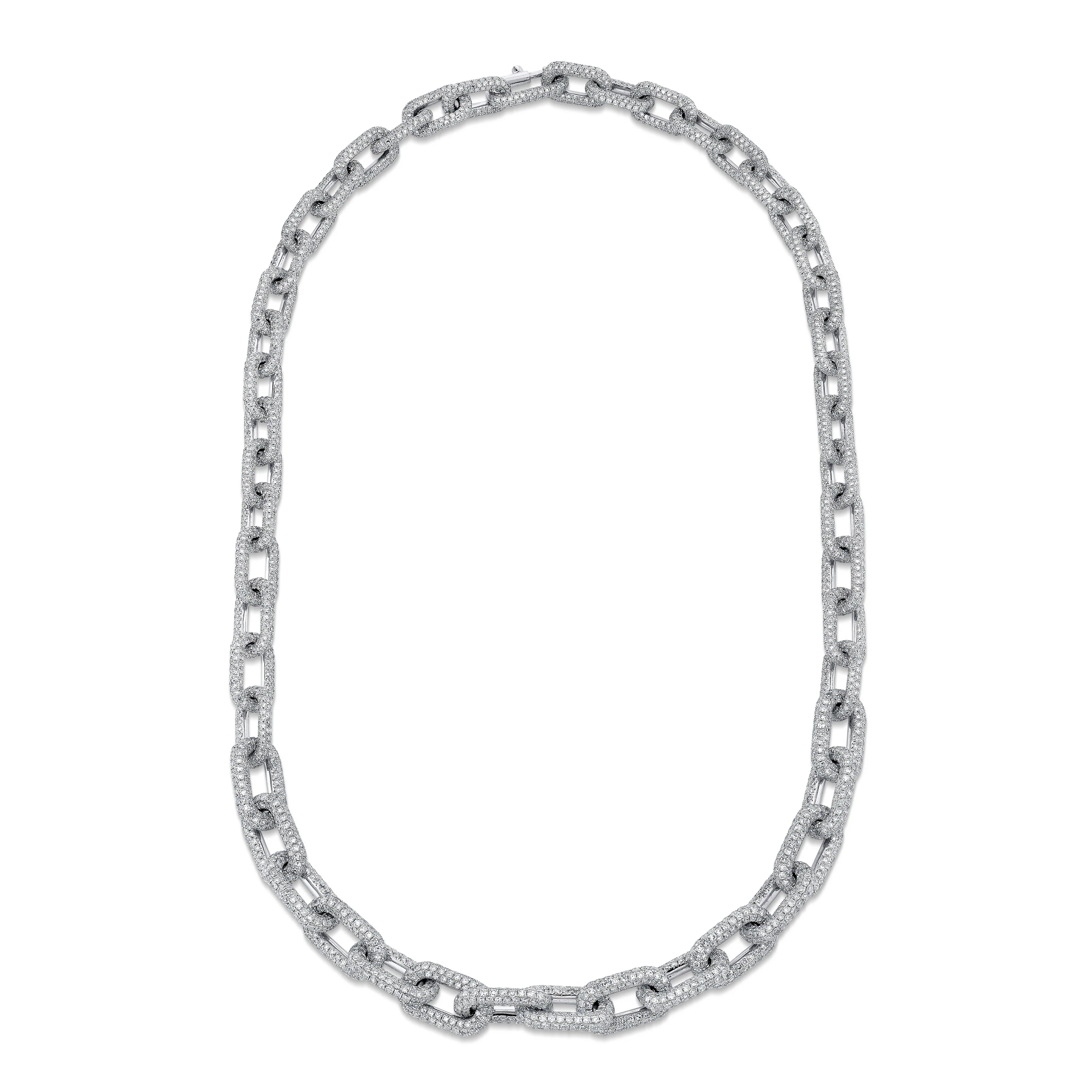DIAMOND PAVE CABLE LINK NECKLACE - Image 4