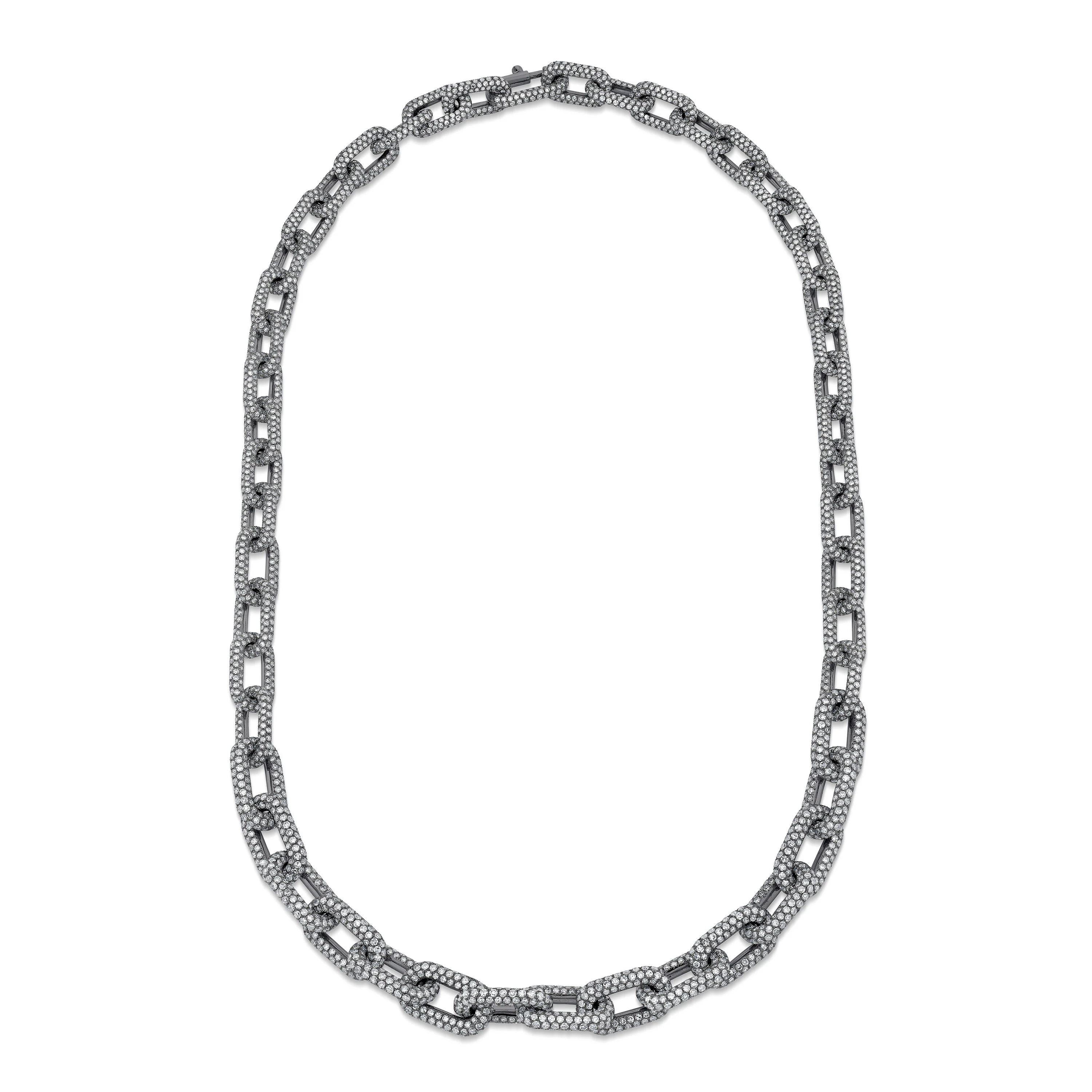 DIAMOND PAVE CABLE LINK NECKLACE - Image 5