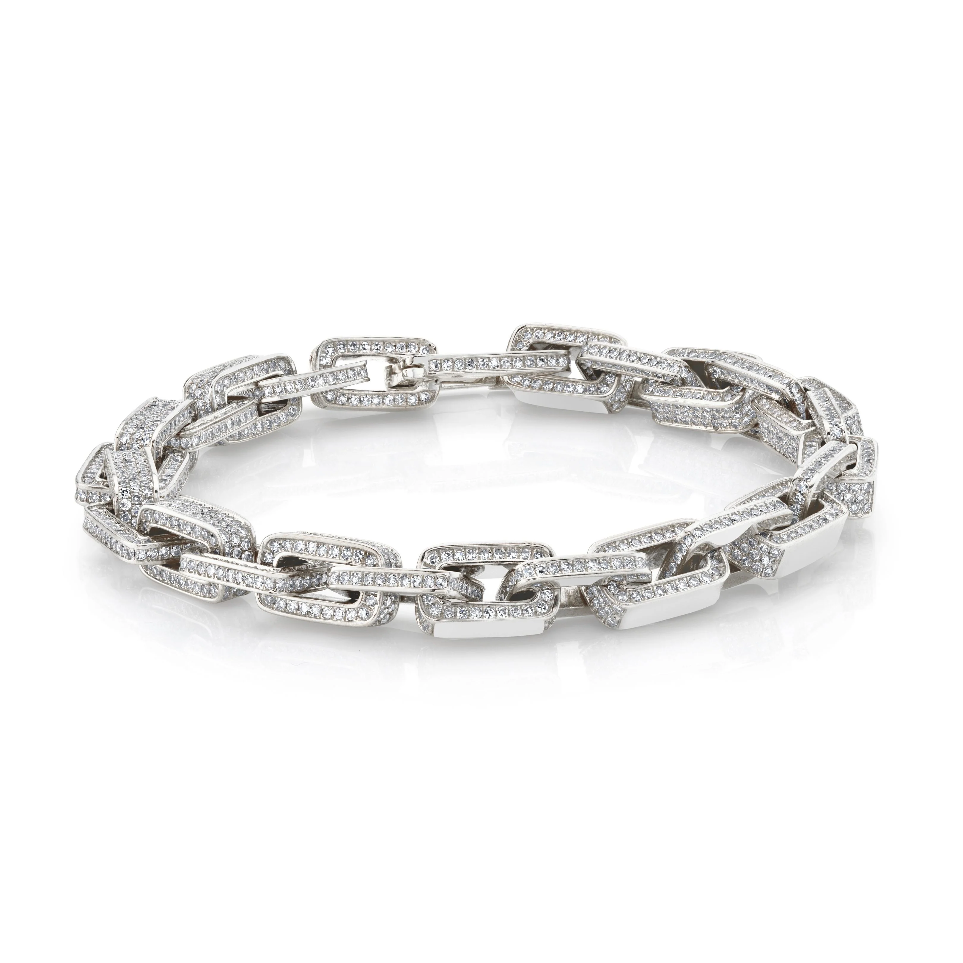 DIAMOND PAVE DECO LINK BRACELET - Image 3