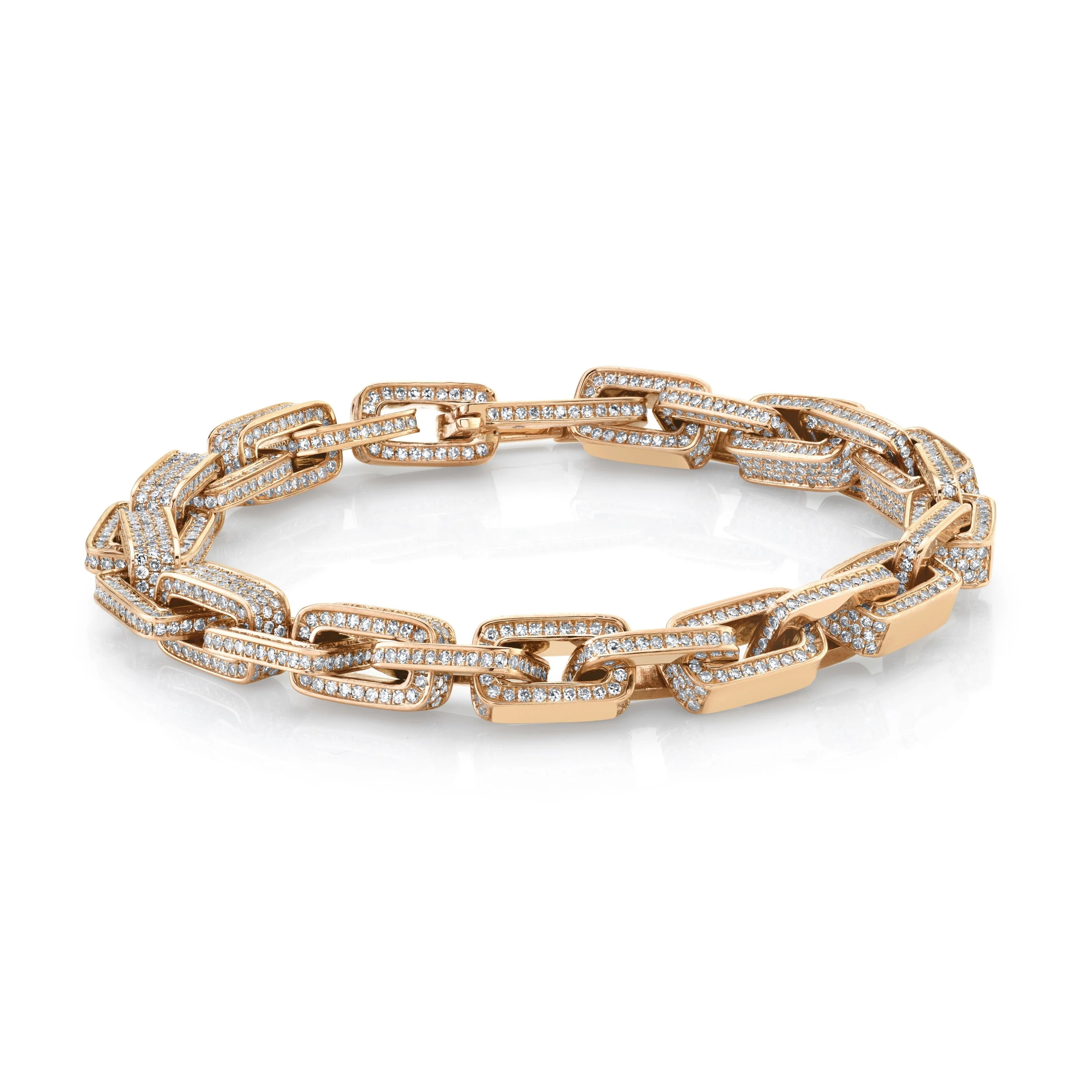 DIAMOND PAVE DECO LINK BRACELET - Image 4