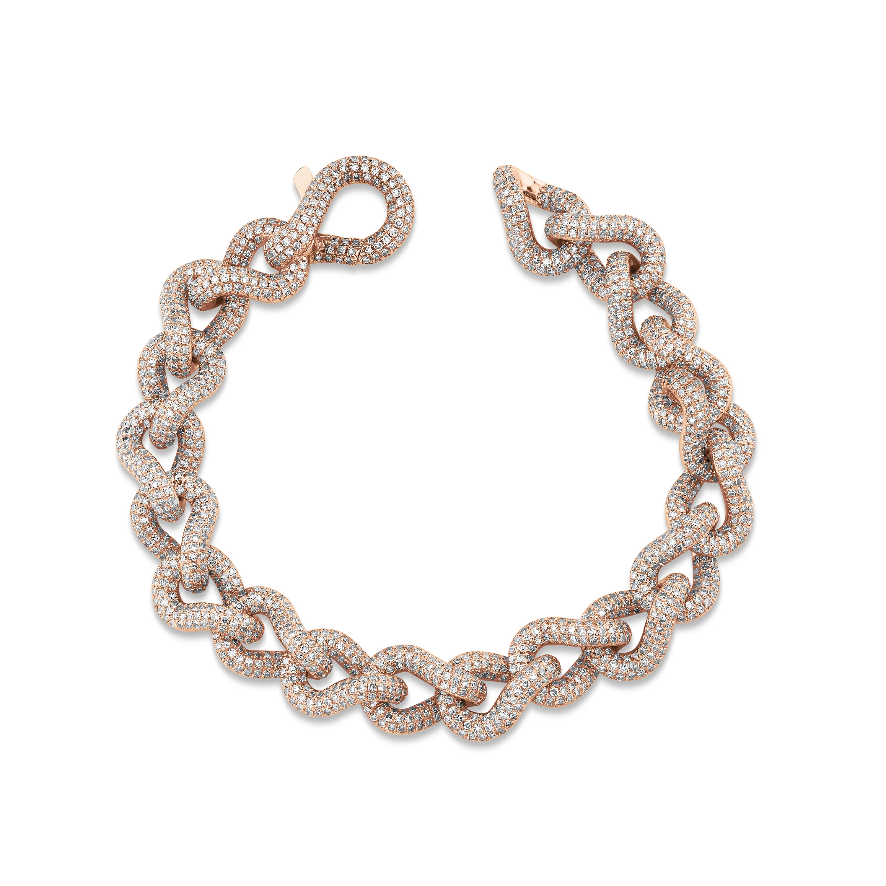 DIAMOND PAVE INFINITY LINK BRACELET - Image 3