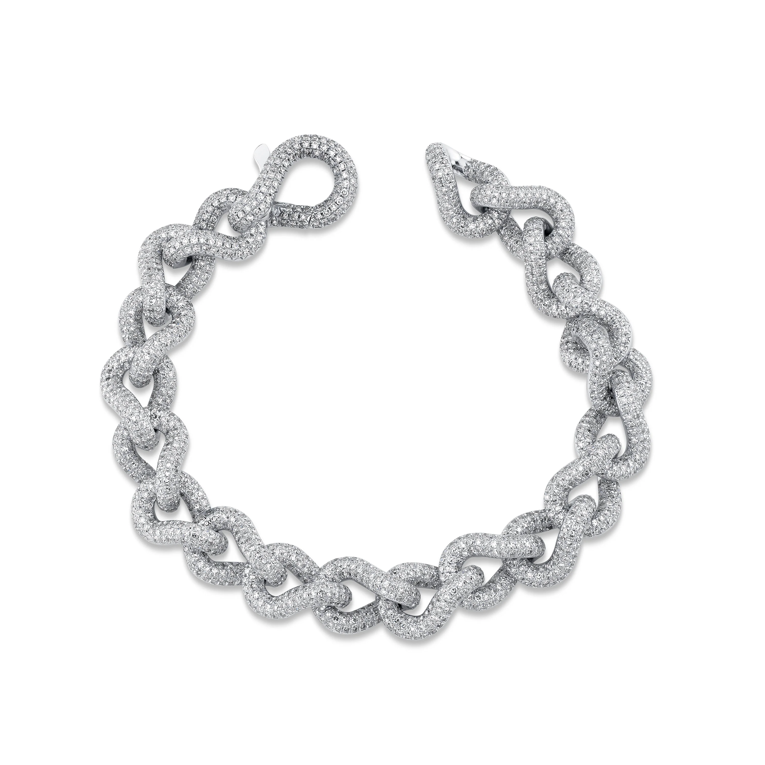 DIAMOND PAVE INFINITY LINK BRACELET - Image 4