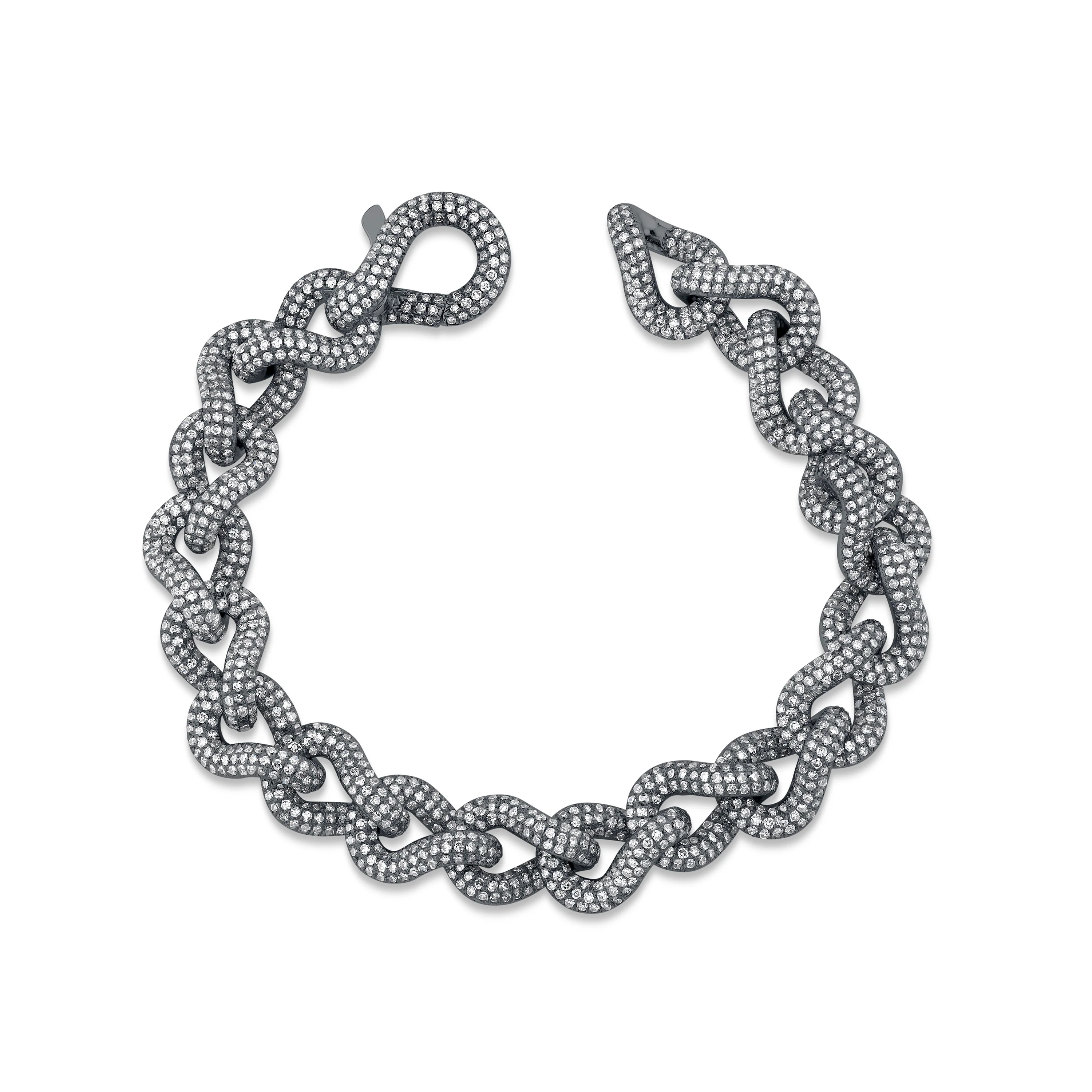 DIAMOND PAVE INFINITY LINK BRACELET - Image 5