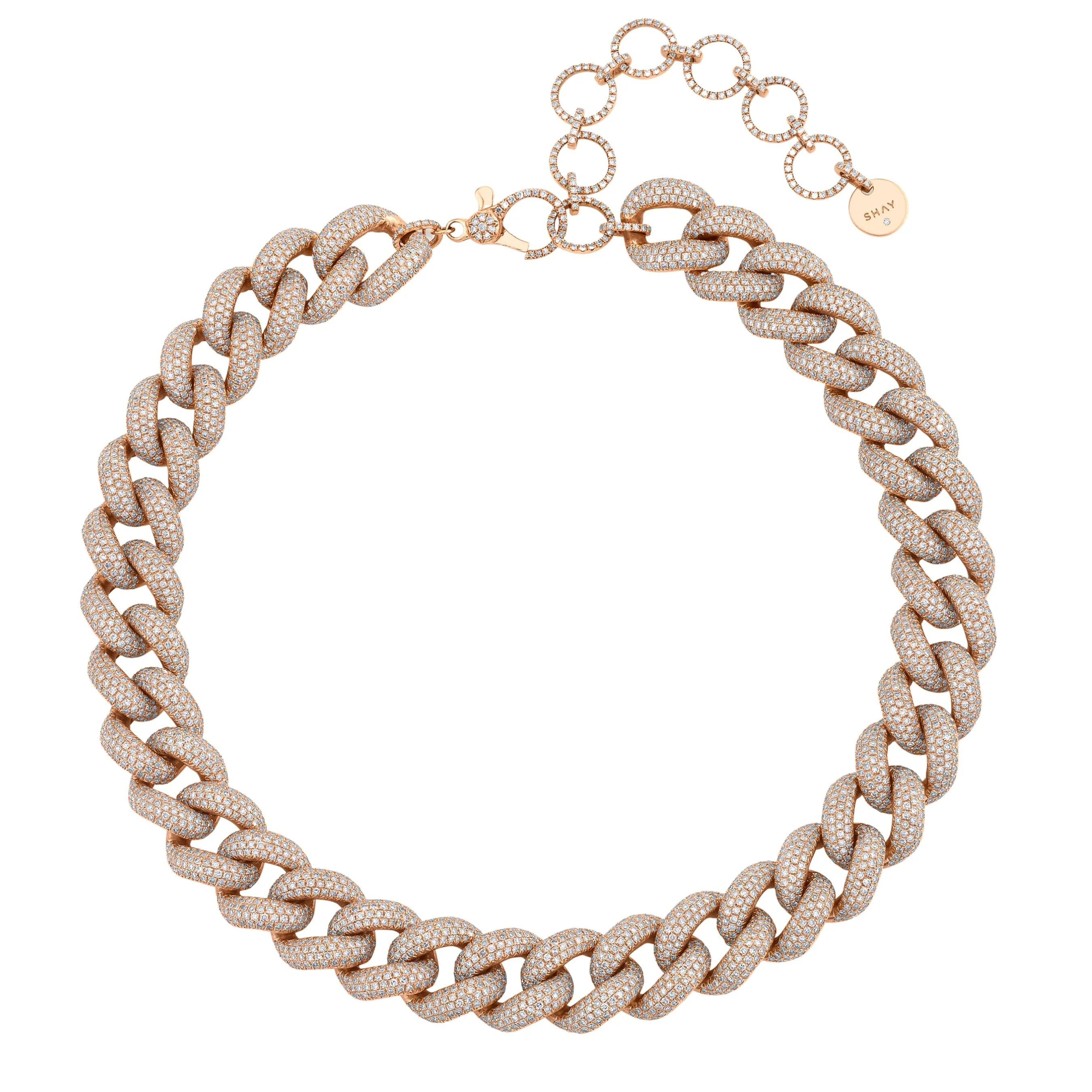 DIAMOND PAVE JUMBO LINK NECKLACE - Image 3