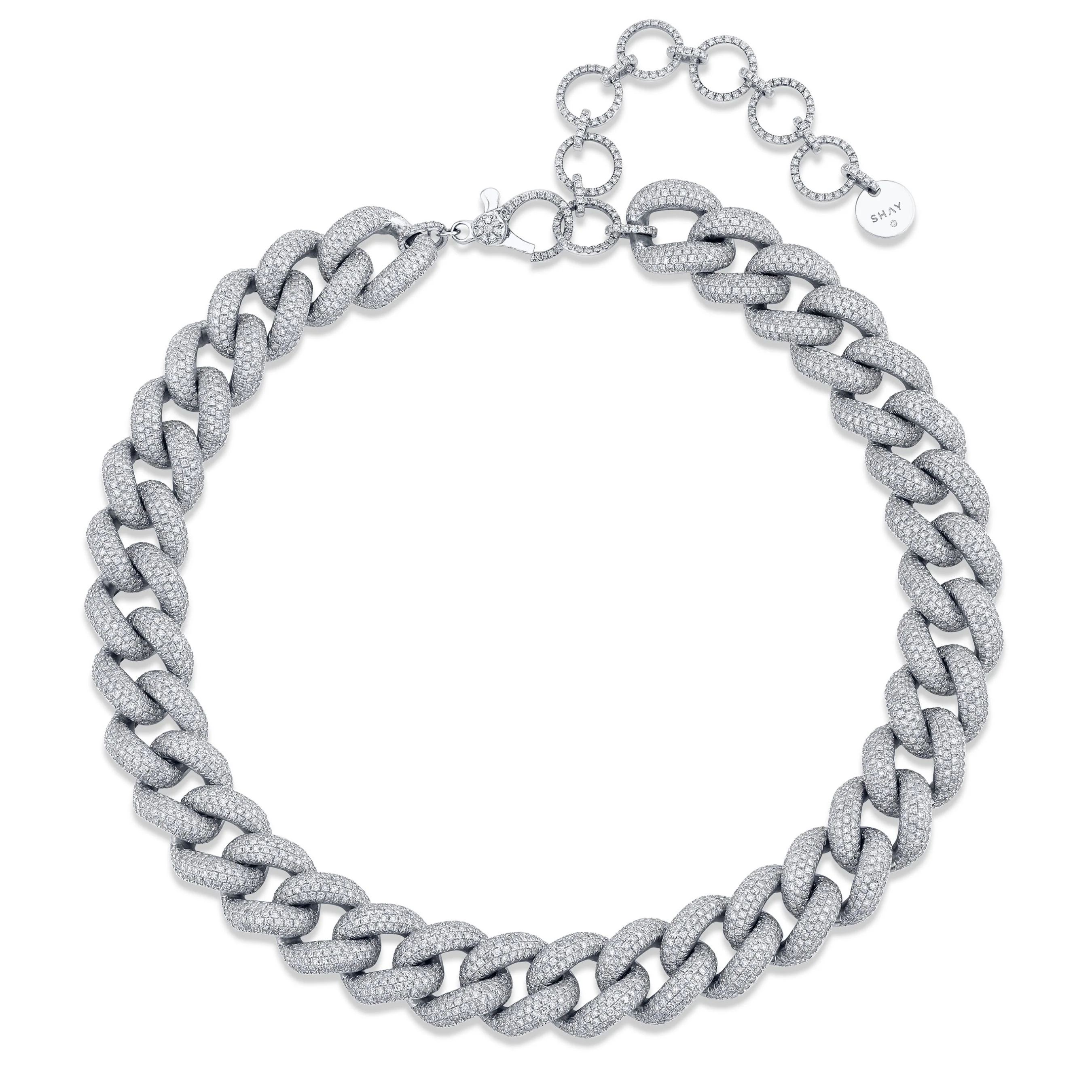DIAMOND PAVE JUMBO LINK NECKLACE - Image 4