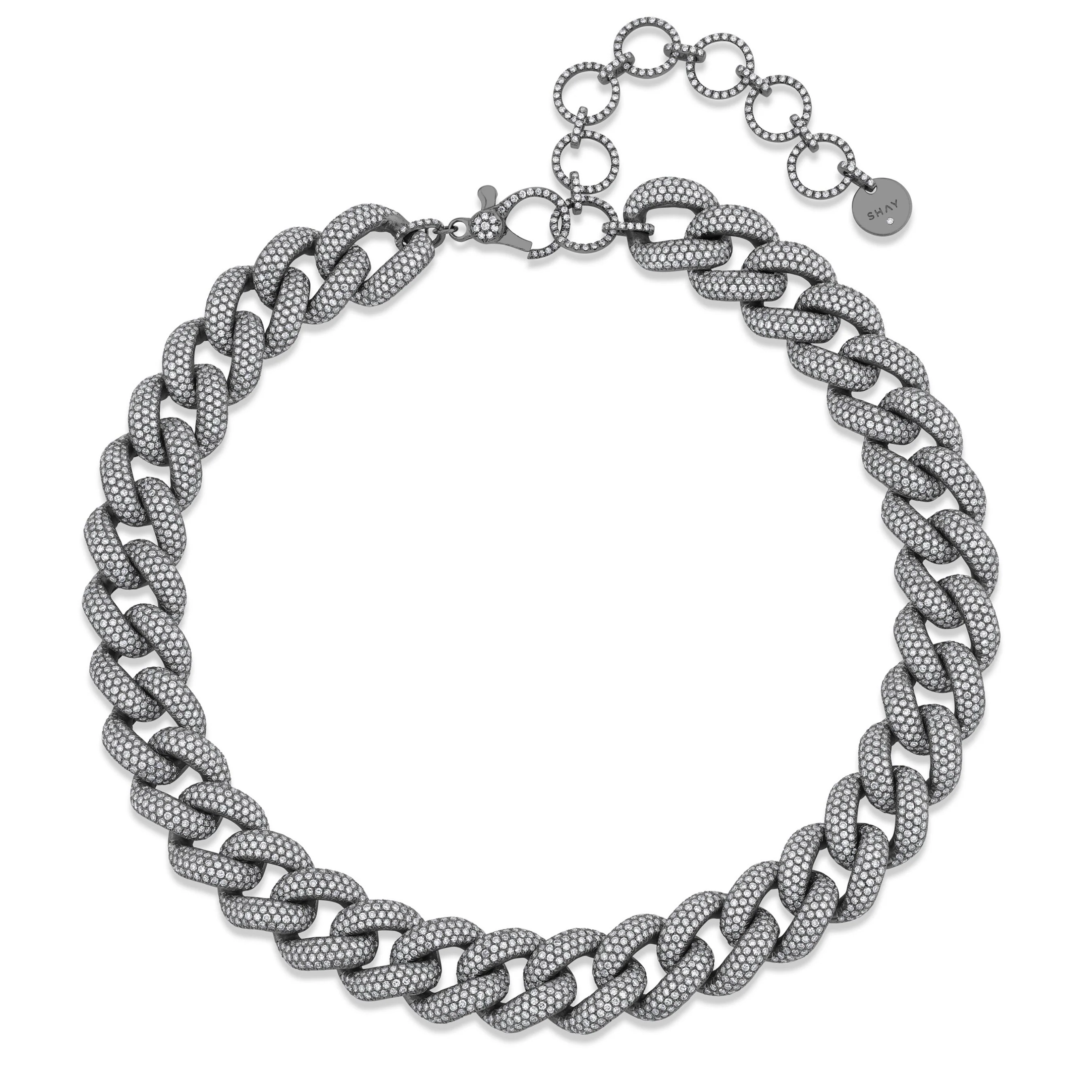 DIAMOND PAVE JUMBO LINK NECKLACE - Image 5