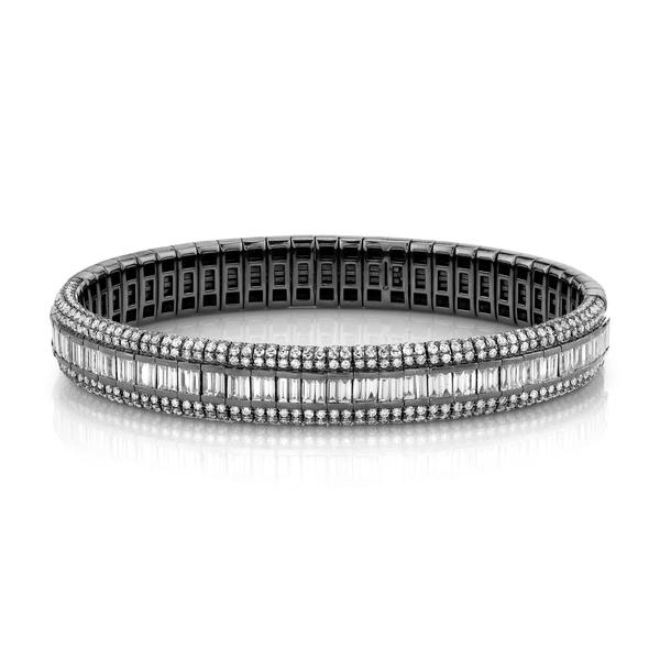 DIAMOND PAVE SCALES STRETCH BRACELET - Image 4