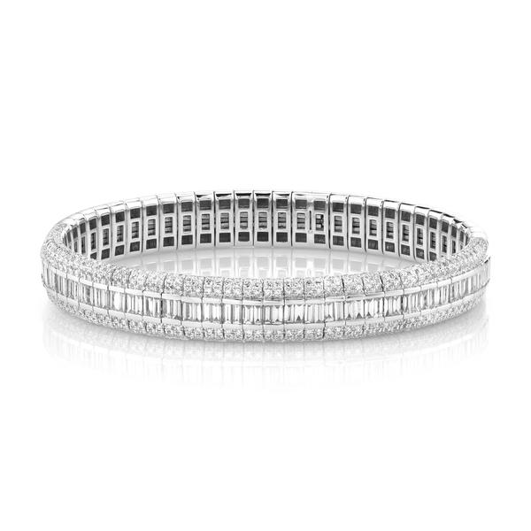 DIAMOND PAVE SCALES STRETCH BRACELET - Image 5